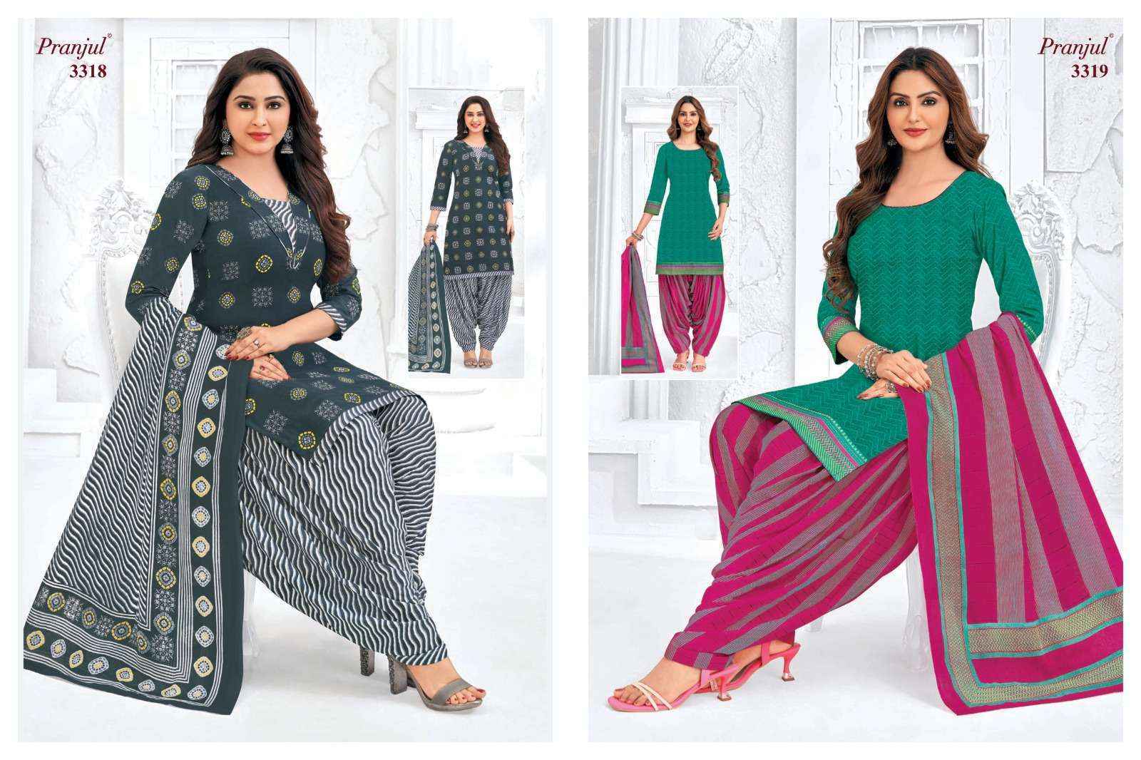 Pranjul Priyanshi Vol 33 Cotton Dress Material 36 pcs Catalogue
