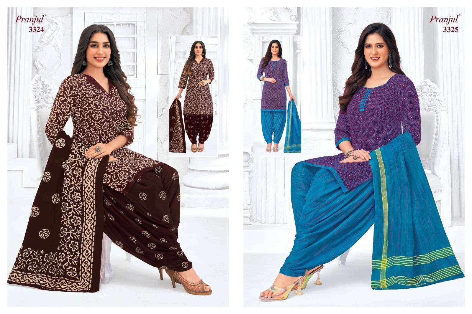 Pranjul Priyanshi Vol 33 Cotton Dress Material 36 pcs Catalogue