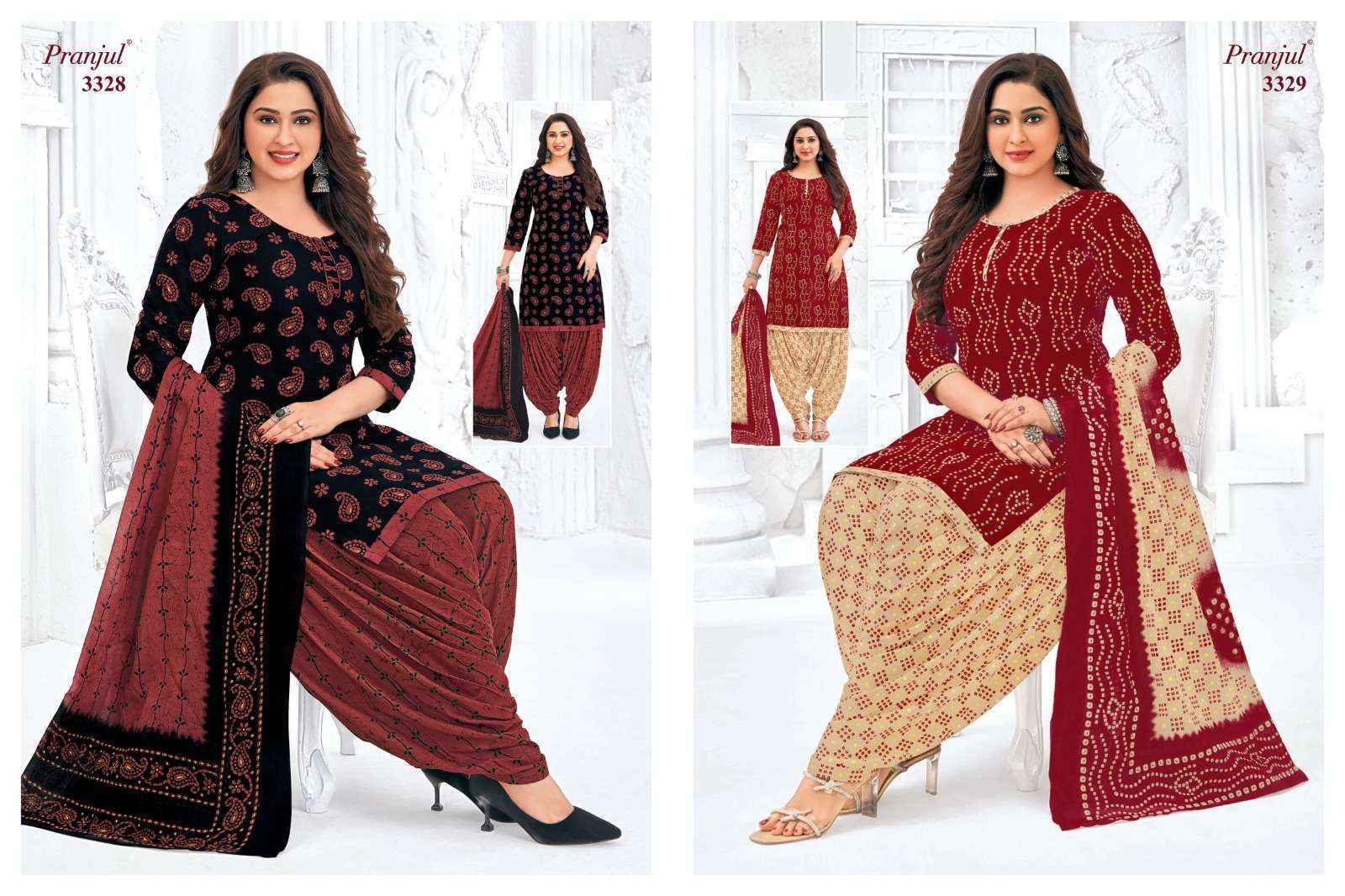 Pranjul Priyanshi Vol 33 Cotton Dress Material 36 pcs Catalogue