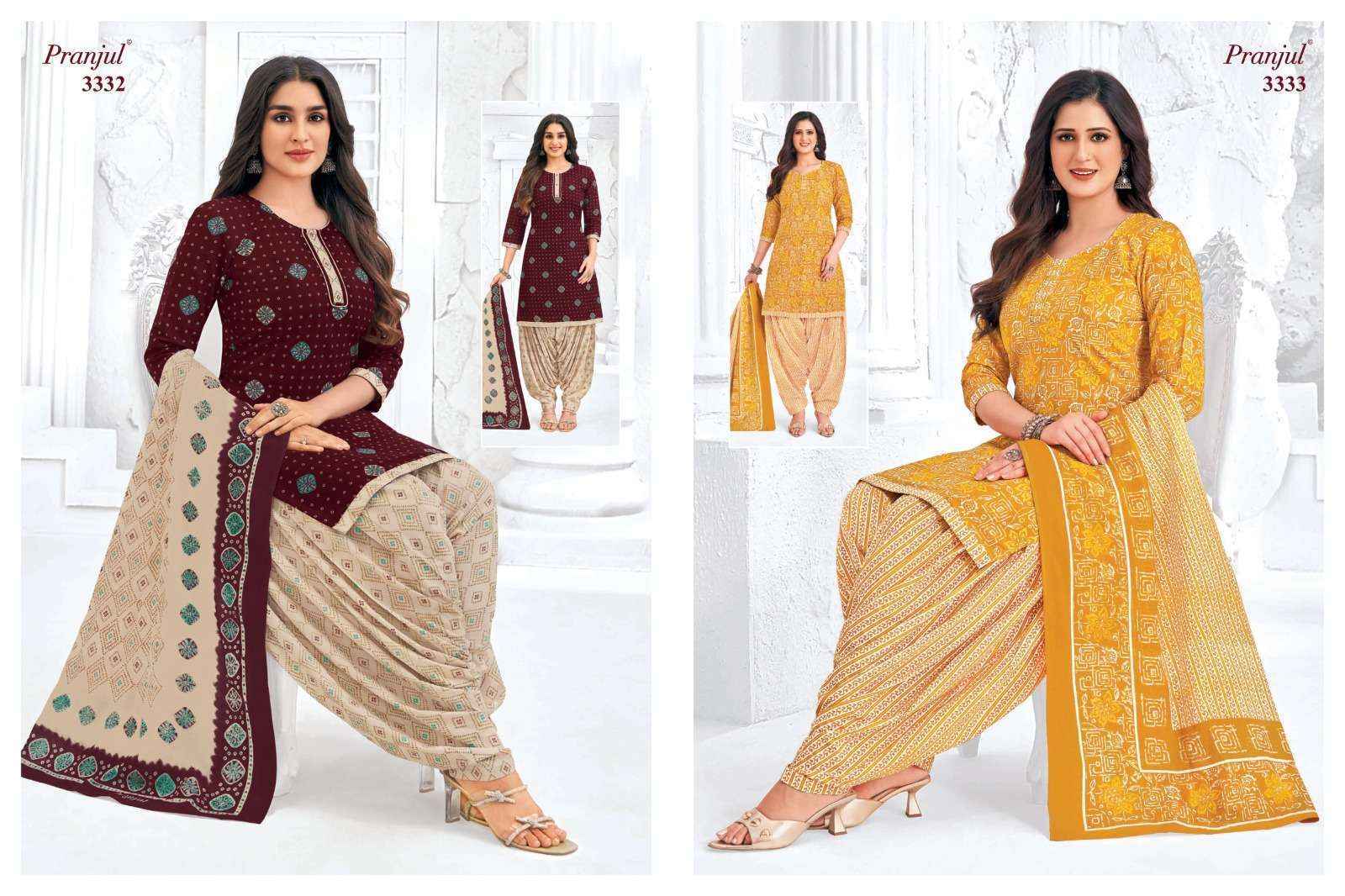 Pranjul Priyanshi Vol 33 Cotton Dress Material 36 pcs Catalogue