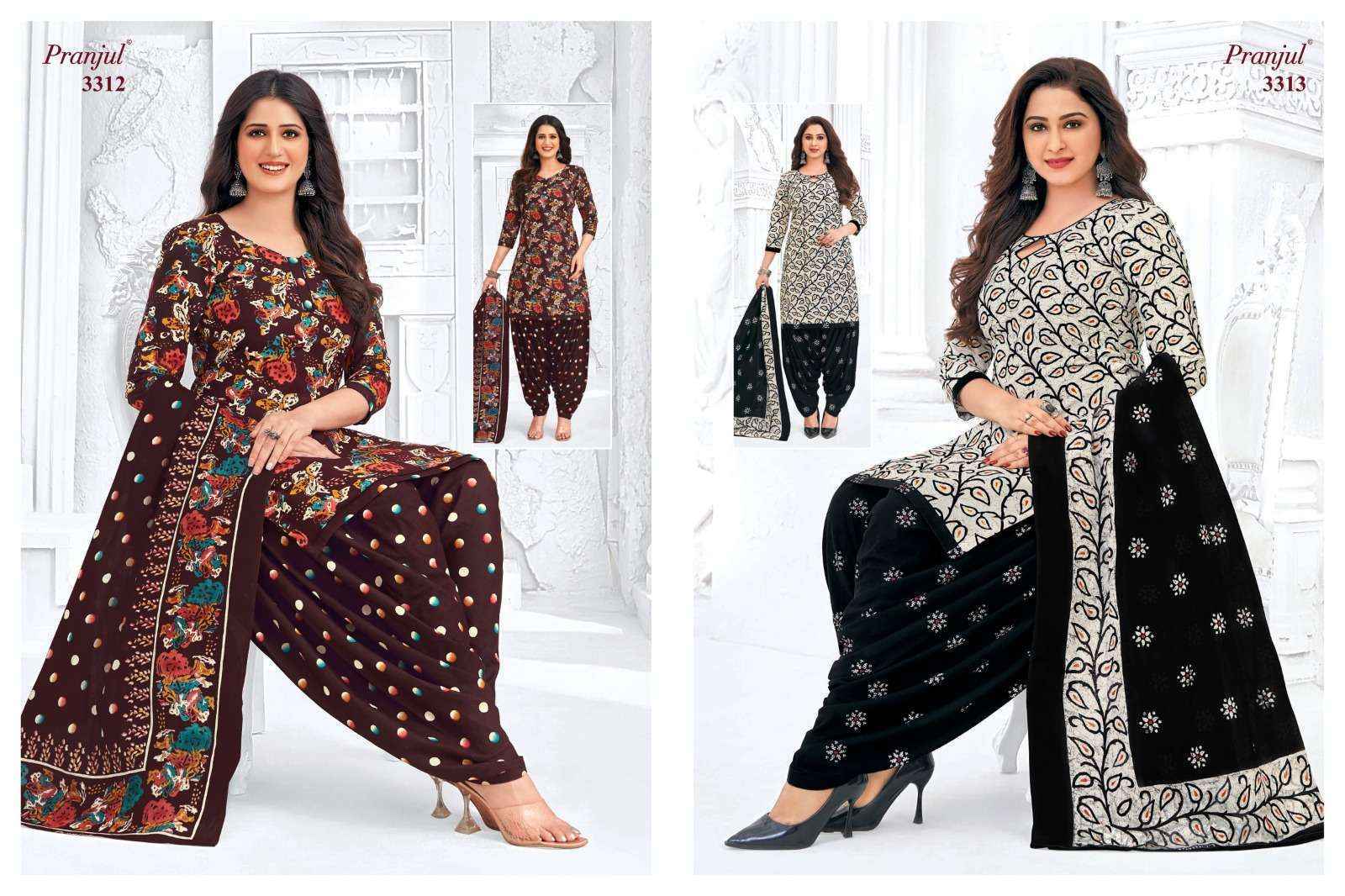 Pranjul Priyanshi Vol 33 Cotton Dress Material 36 pcs Catalogue