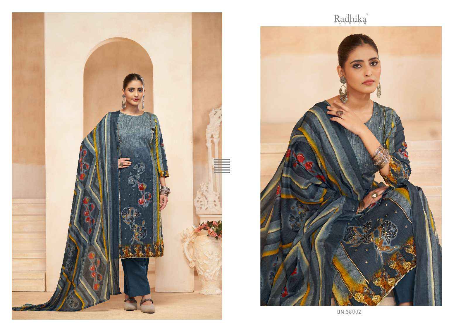Radhika Fashion Azara Avnee Lawn Cotton Dress Material 4 pcs Catalogue