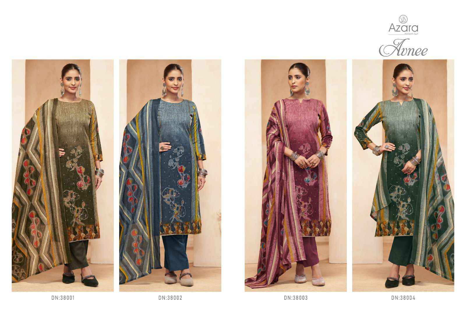Radhika Fashion Azara Avnee Lawn Cotton Dress Material 4 pcs Catalogue