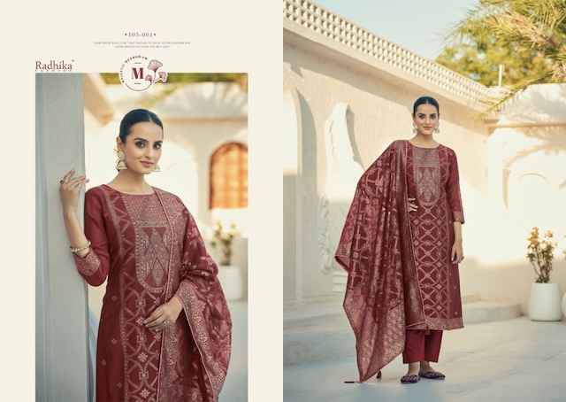 Radhika Fashion Azara Banarasi Adha Vol 2 Cotton Jacquard Dress Material 6 pcs Catalogue