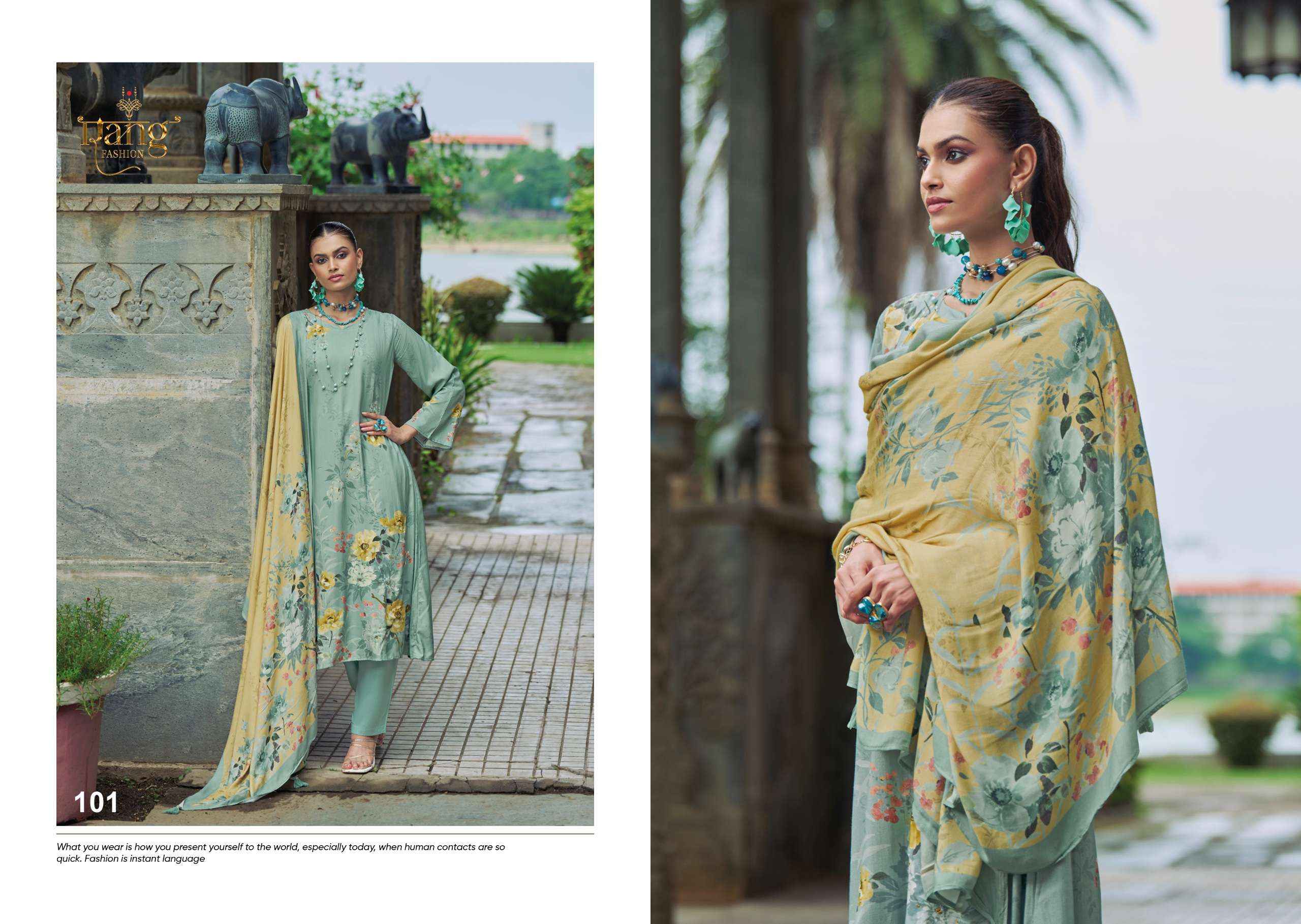 Rang Fashion Venetian Vol 2 Viscouse Musline Dress Material 4 pcs Catalogue