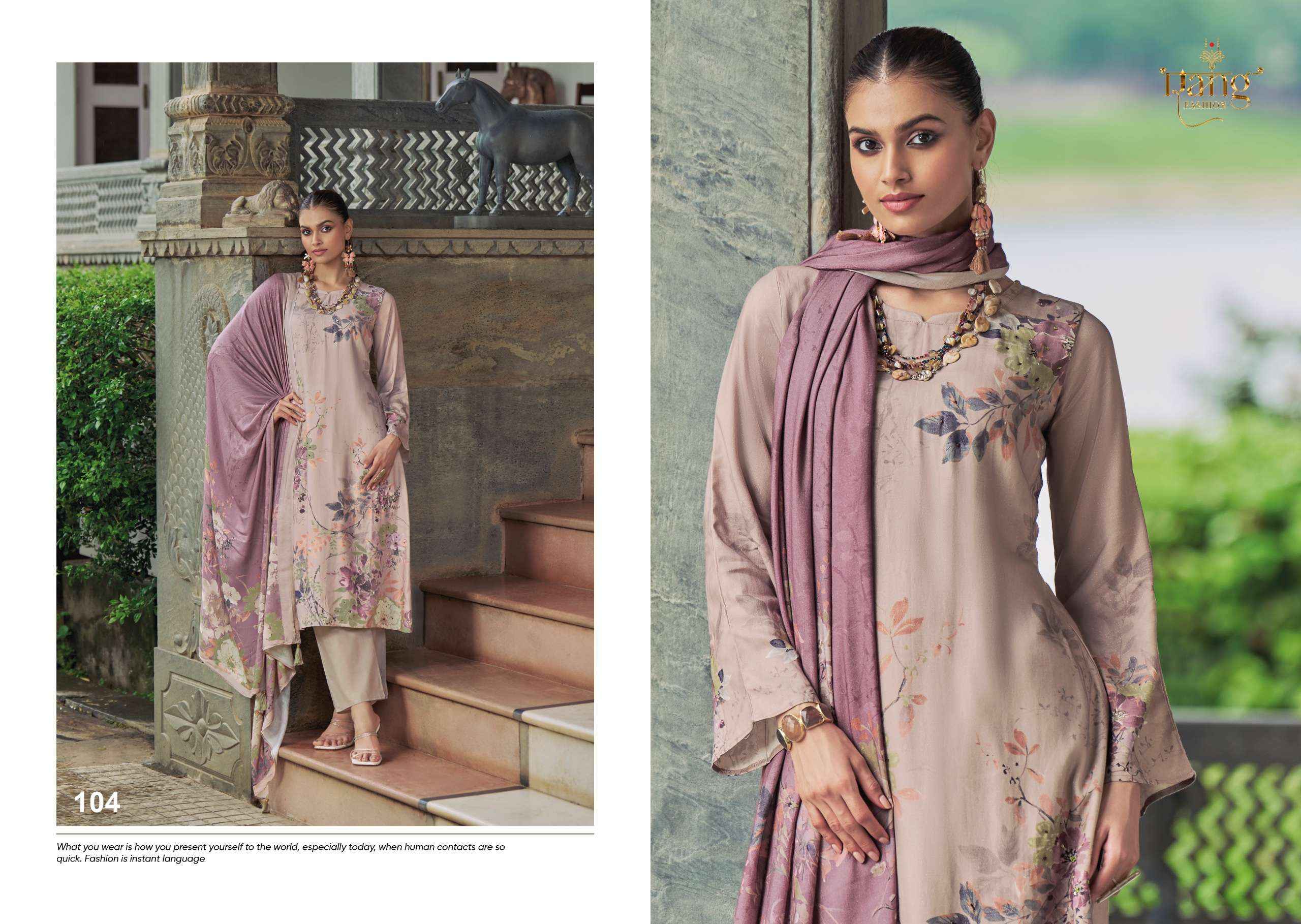 Rang Fashion Venetian Vol 2 Viscouse Musline Dress Material 4 pcs Catalogue