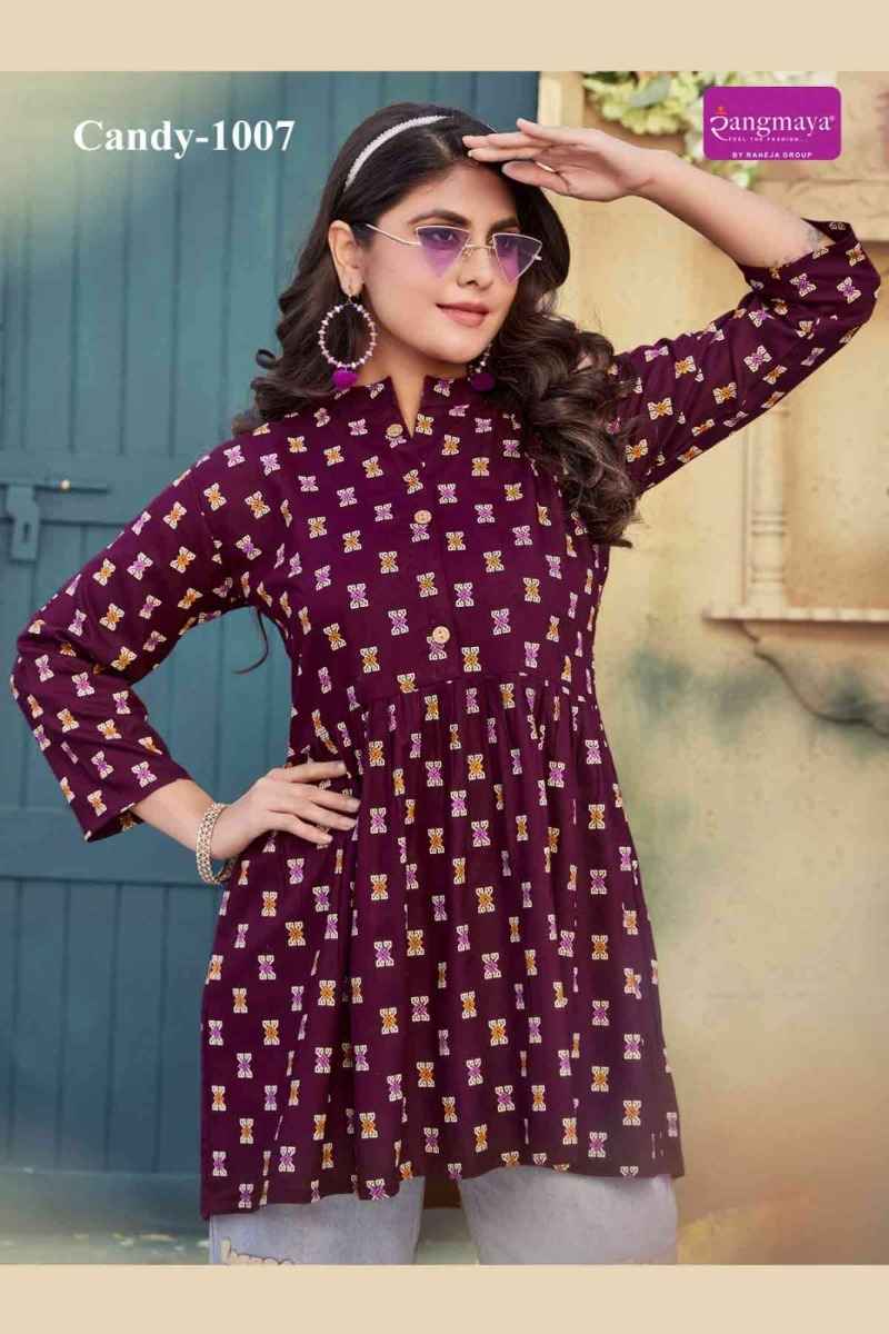 Rangmaya Candy Vol 10 Short Rayon Kurti 8 pcs Catalogue
