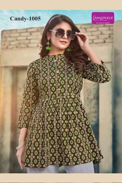 Rangmaya Candy Vol 10 Short Rayon Kurti 8 pcs Catalogue