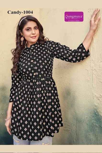 Rangmaya Candy Vol 10 Short Rayon Kurti 8 pcs Catalogue