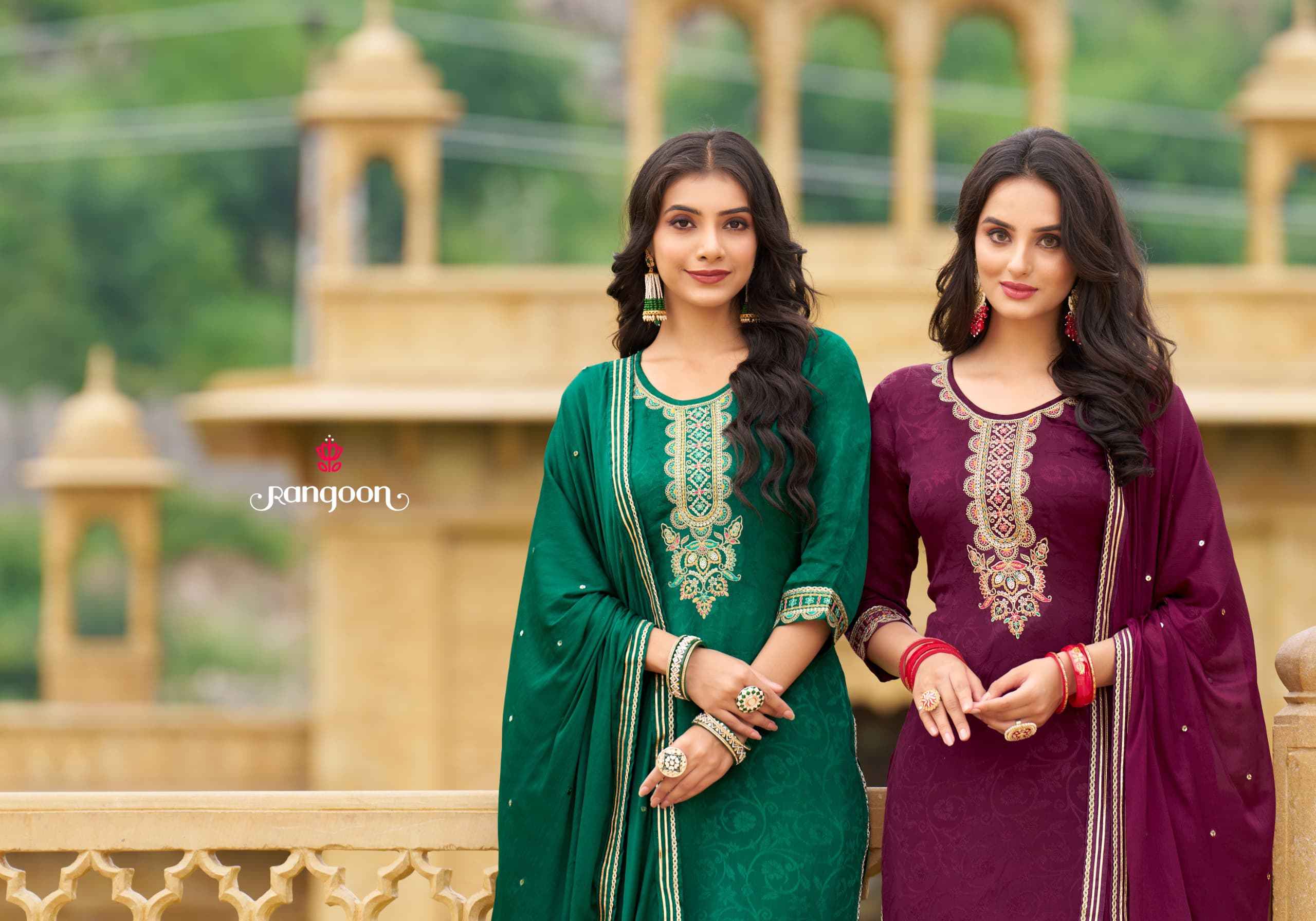 Rangoon Rajani Readymade Chinon Dress 4 pcs Catalogue