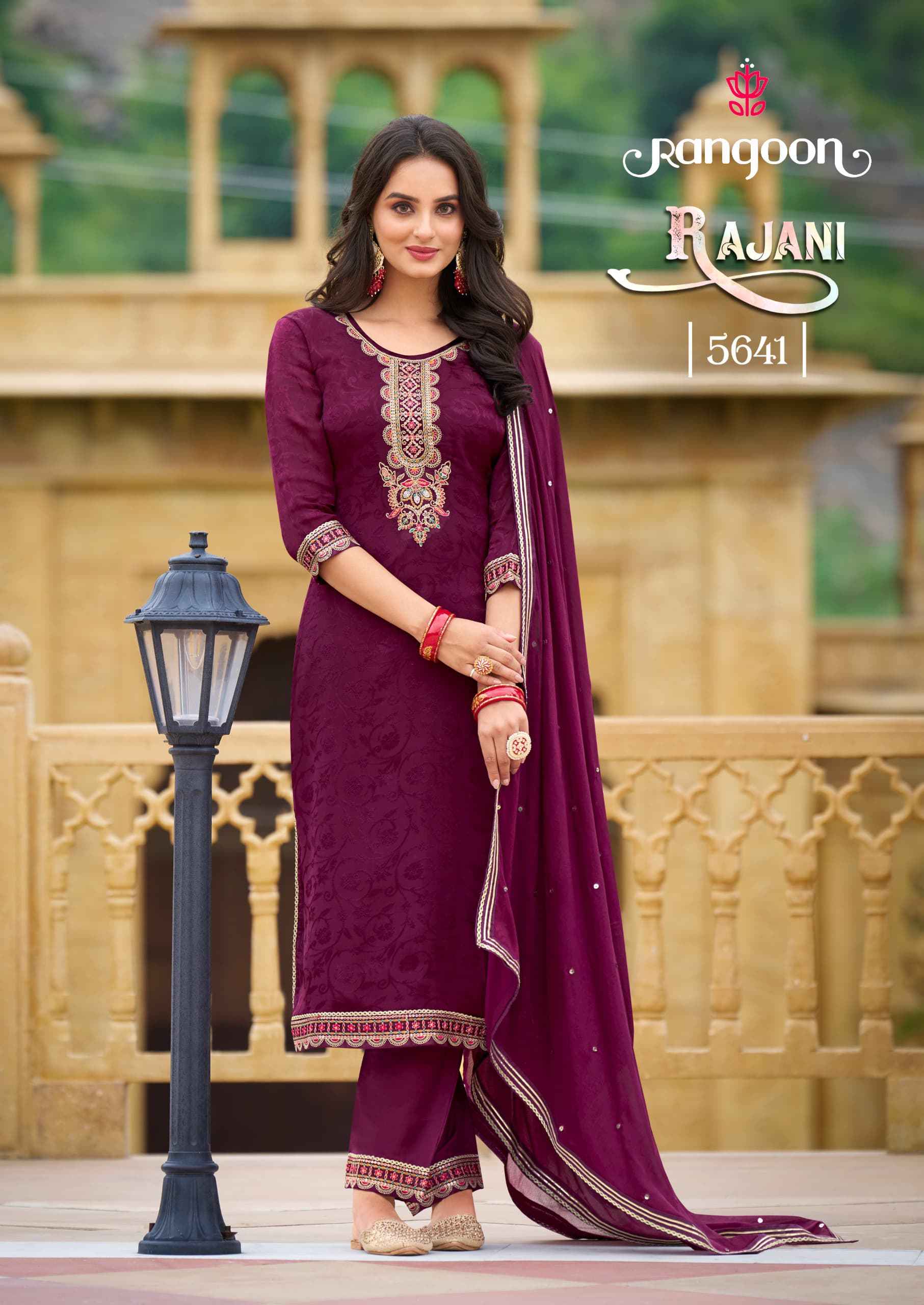 Rangoon Rajani Readymade Chinon Dress 4 pcs Catalogue