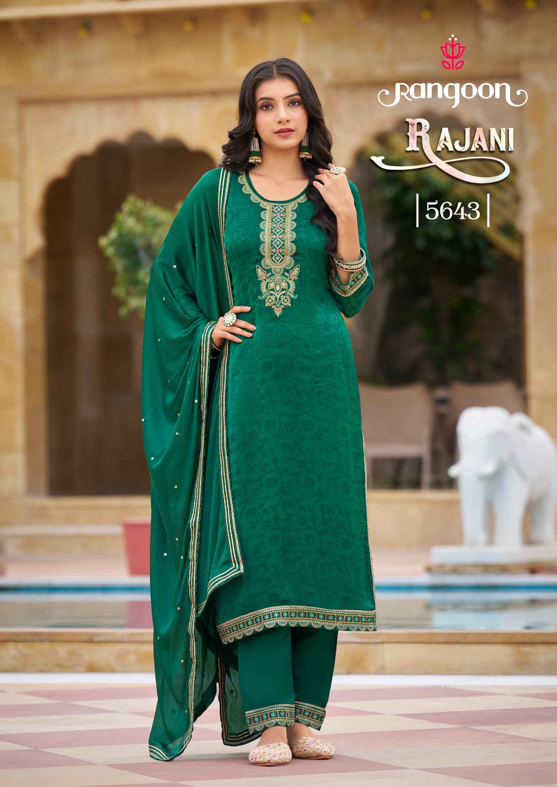 Rangoon Rajani Readymade Chinon Dress 4 pcs Catalogue