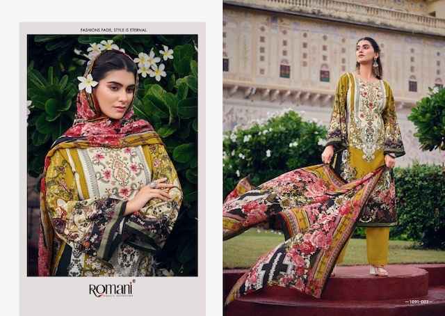Romani Aarzu Vol 8 Cotton Dress Material 8 pcs Catalogue