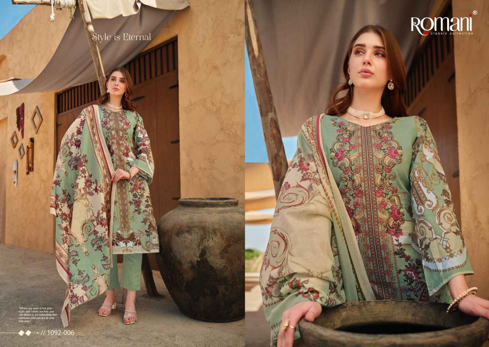 Romani Aarzu Vol 9 Cotton Dress Material 8 pcs Catalogue