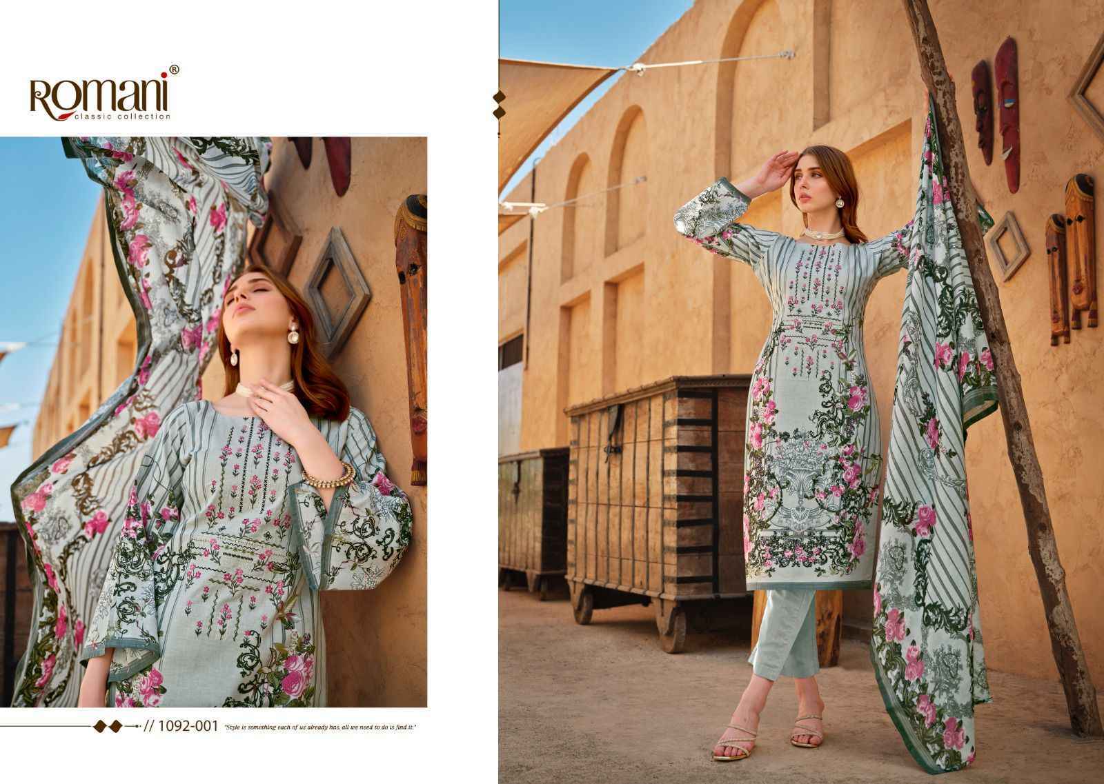 Romani Aarzu Vol 9 Cotton Dress Material 8 pcs Catalogue
