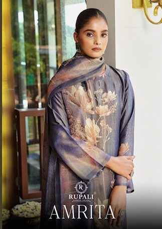 Rupali Fashion Amrita Simmer Tissue Dress Material 4 pcs Catalogue