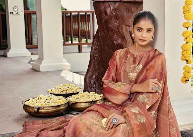 Rupali Fashion Amrita Simmer Tissue Dress Material 4 pcs Catalogue