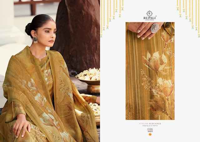 Rupali Fashion Amrita Simmer Tissue Dress Material 4 pcs Catalogue
