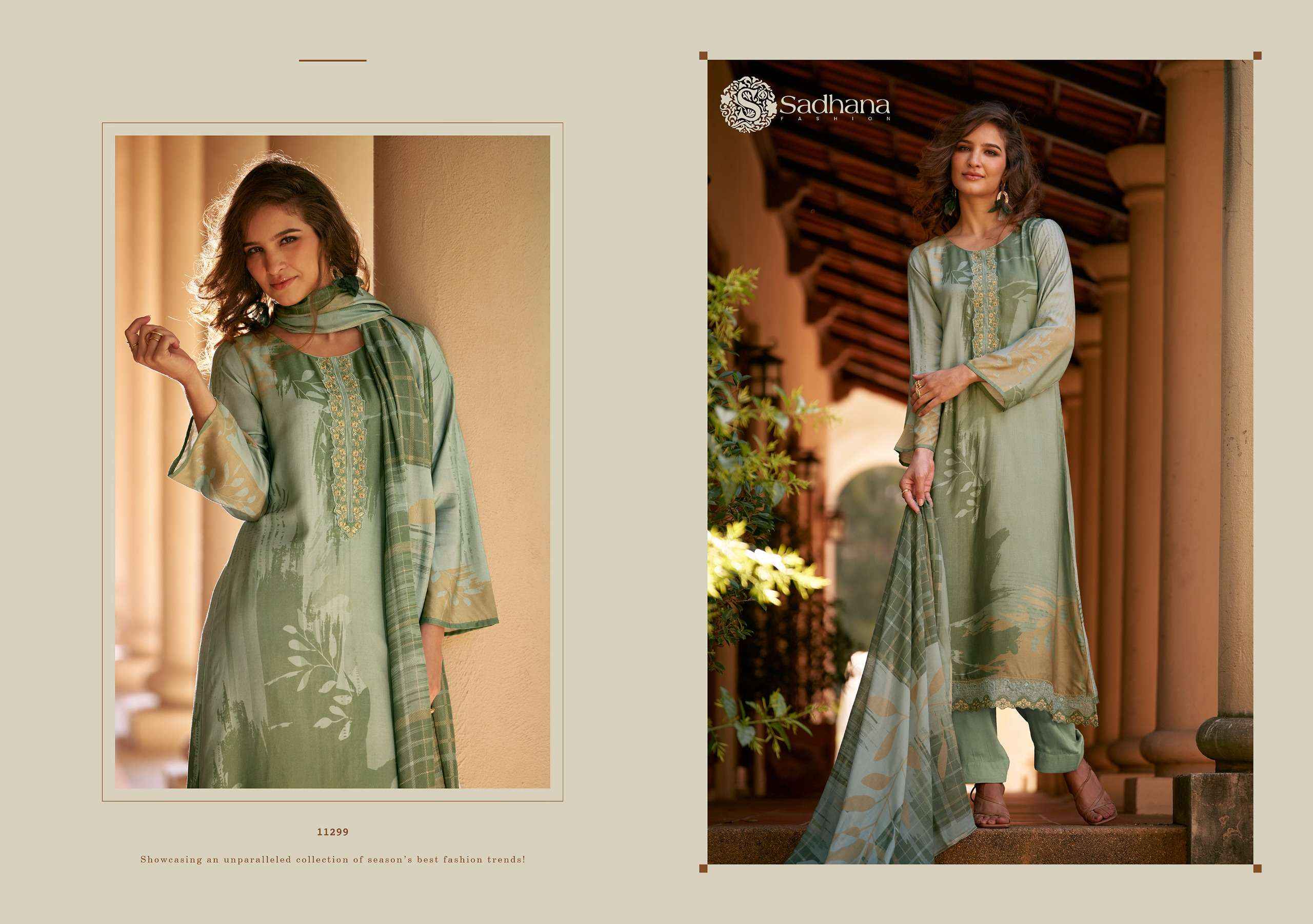 Sadhna Fashion Freya Musline Silk Dress Material 6 pcs Catalogue