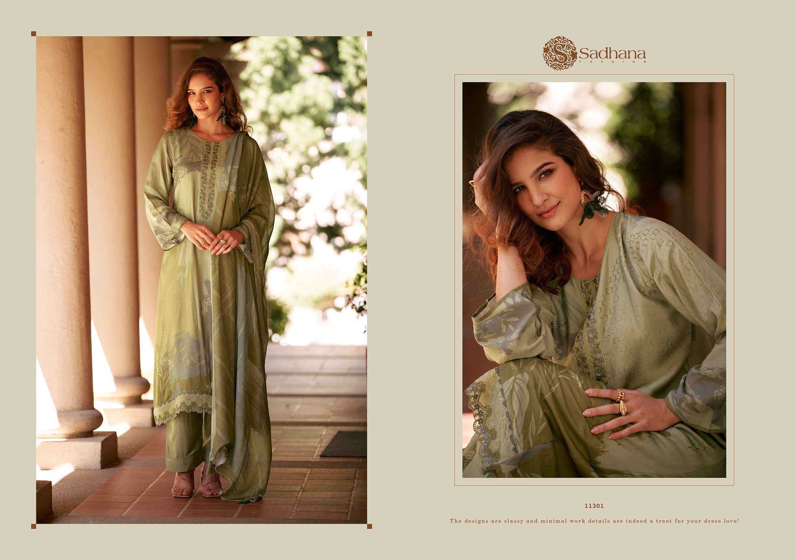 Sadhna Fashion Freya Musline Silk Dress Material 6 pcs Catalogue