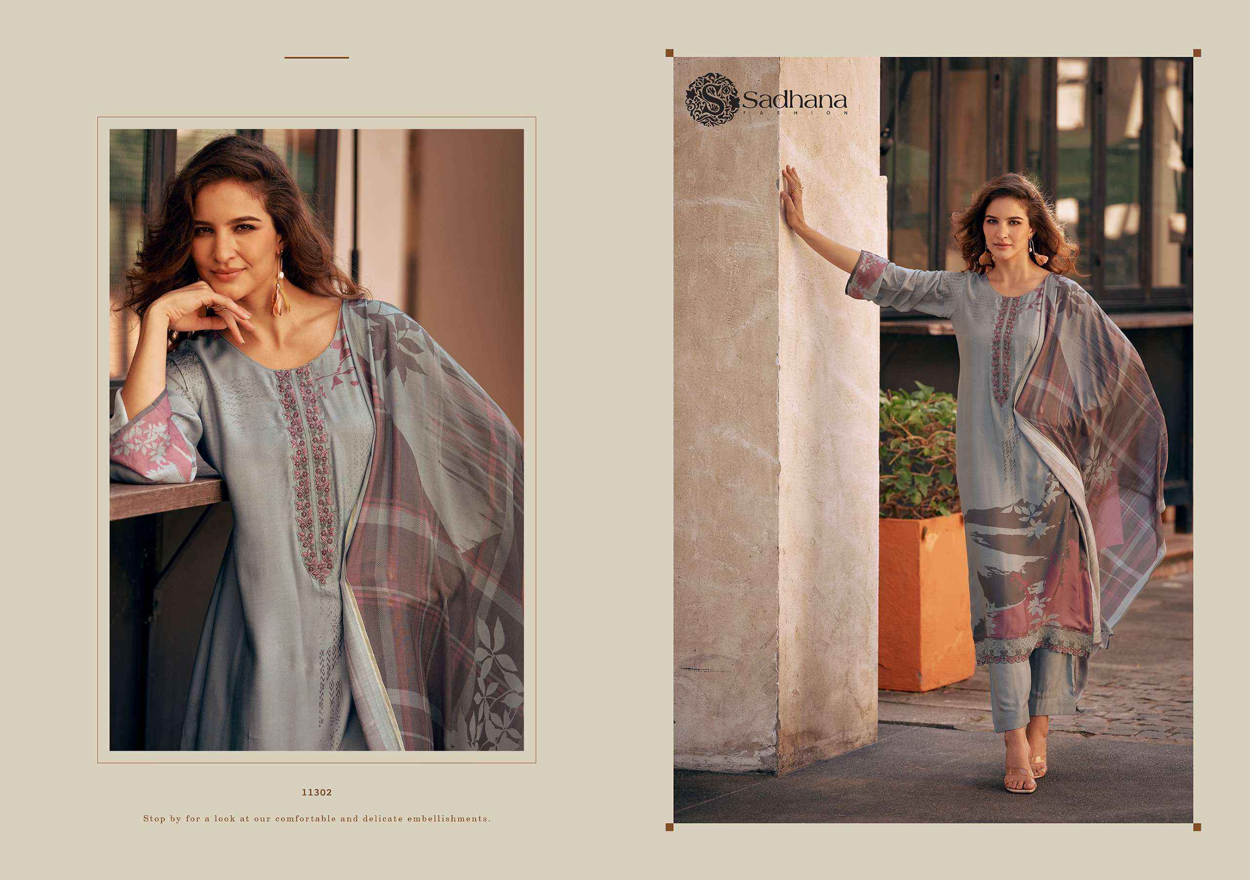 Sadhna Fashion Freya Musline Silk Dress Material 6 pcs Catalogue