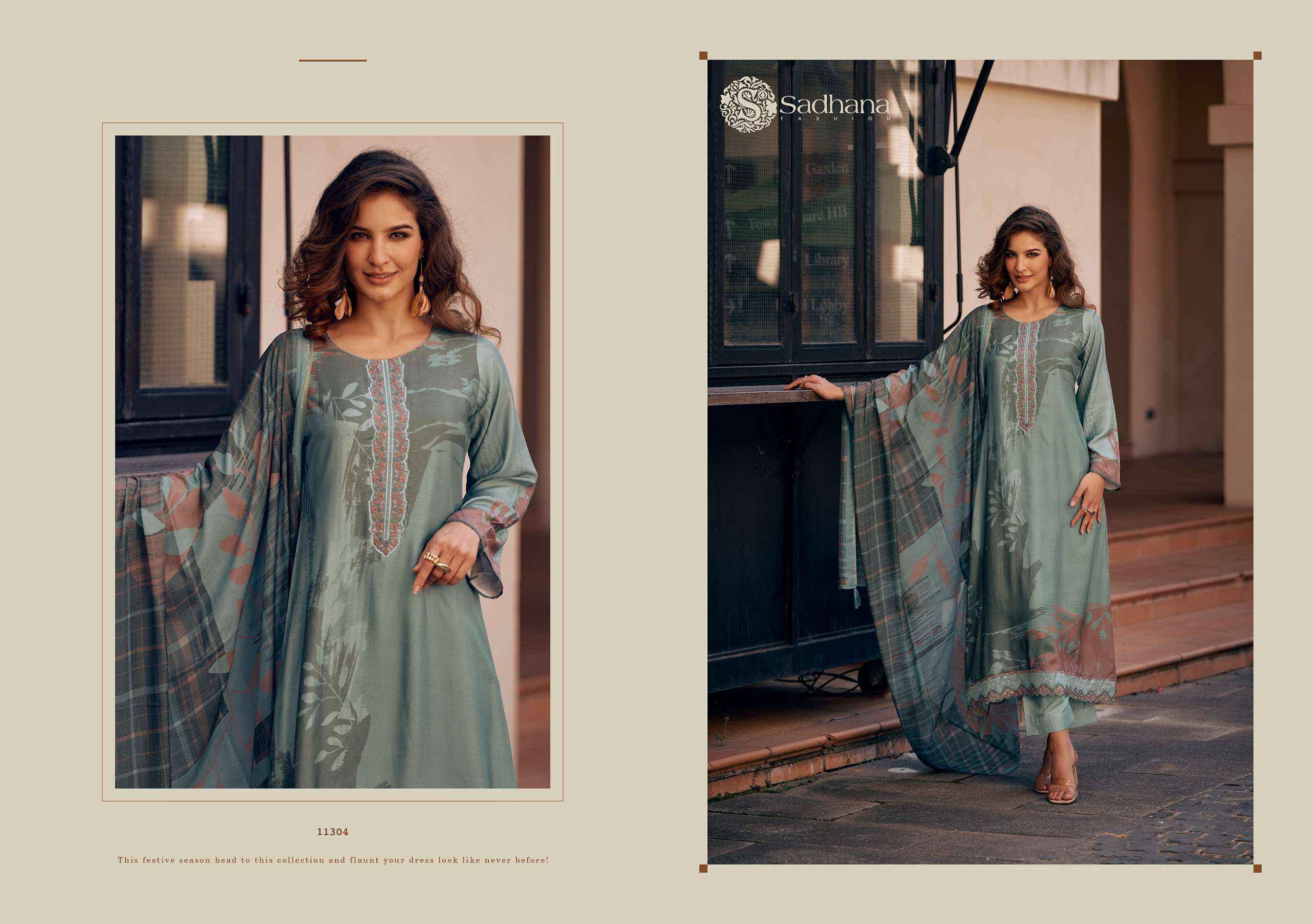 Sadhna Fashion Freya Musline Silk Dress Material 6 pcs Catalogue