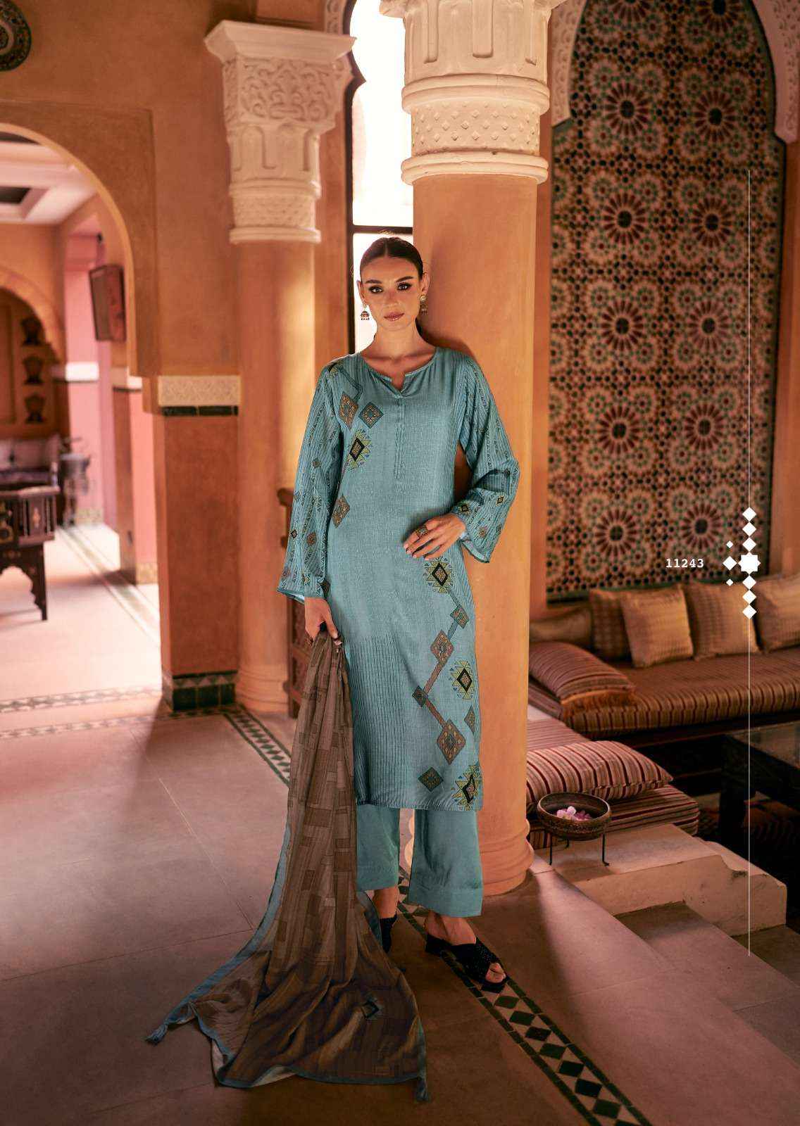 Sadhna Fashion Hayat Musline Silk Dress Material 6 pcs Catalogue