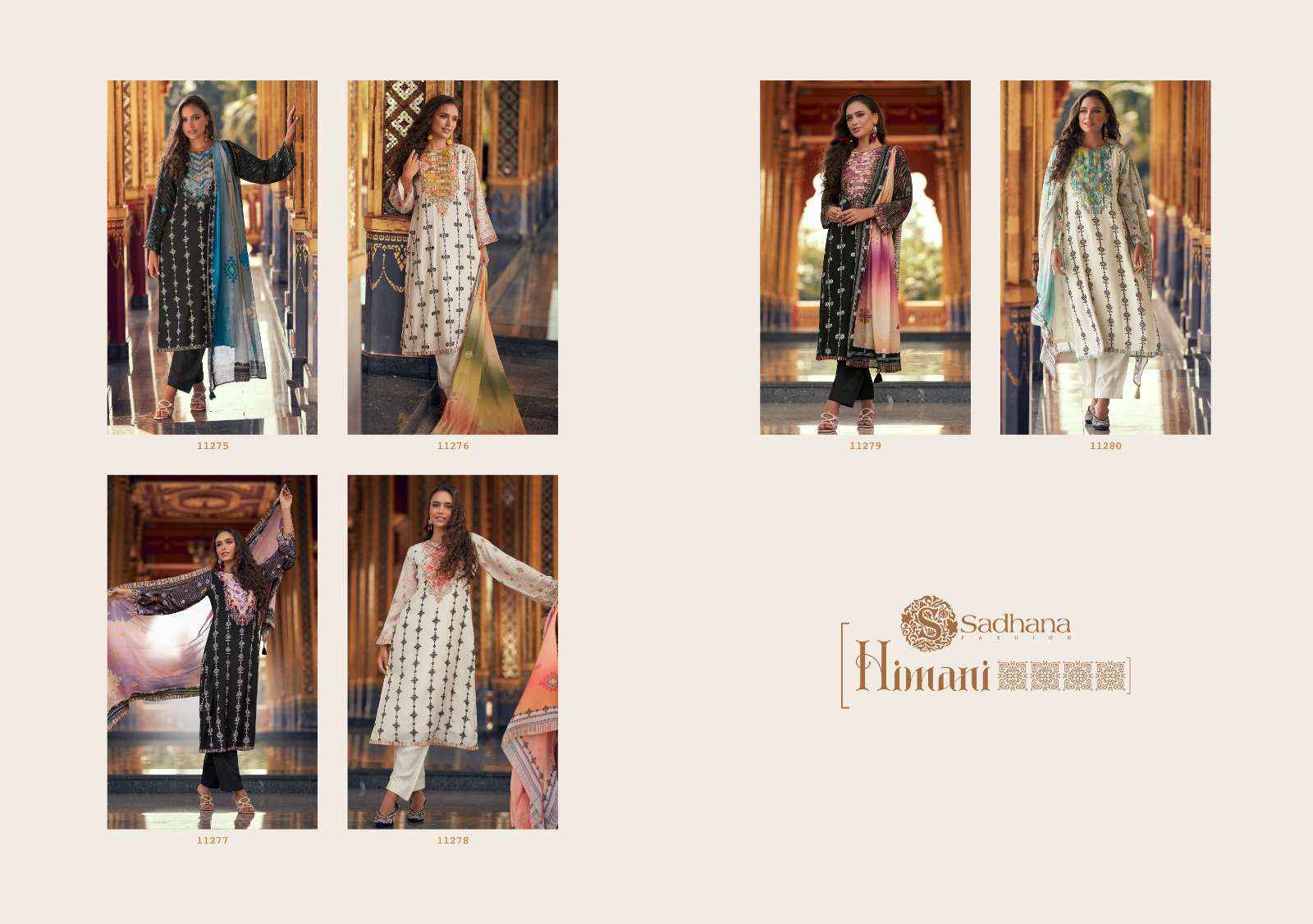 Sadhna Fashion Himani Musline Silk Dress Material 6 pcs Catalogue
