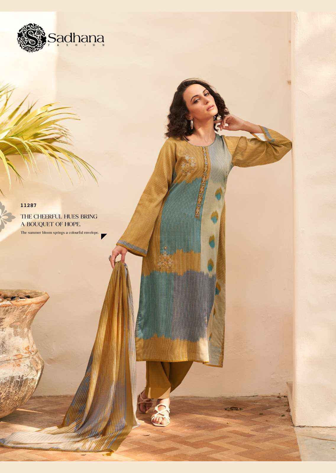 Sadhna Fashion Valencia Jam Cotton Dress Maerial 6 pcs Catalogue