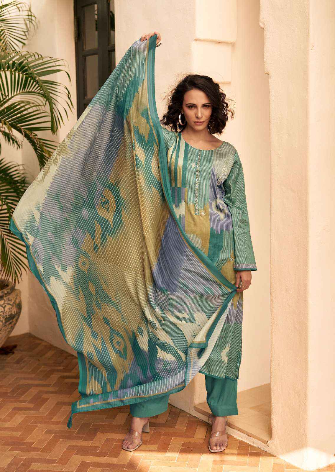 Sadhna Fashion Valencia Jam Cotton Dress Maerial 6 pcs Catalogue