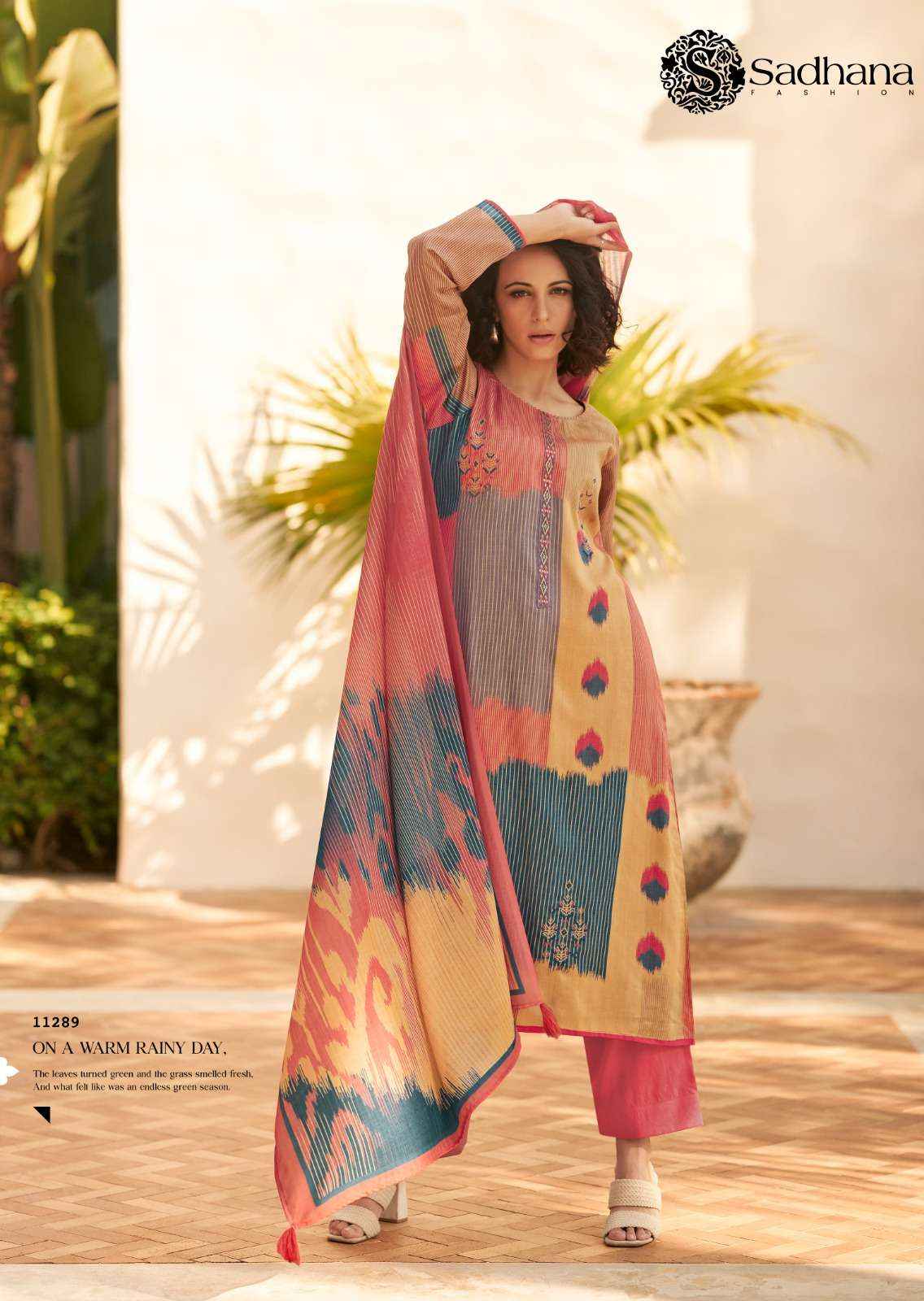 Sadhna Fashion Valencia Jam Cotton Dress Maerial 6 pcs Catalogue