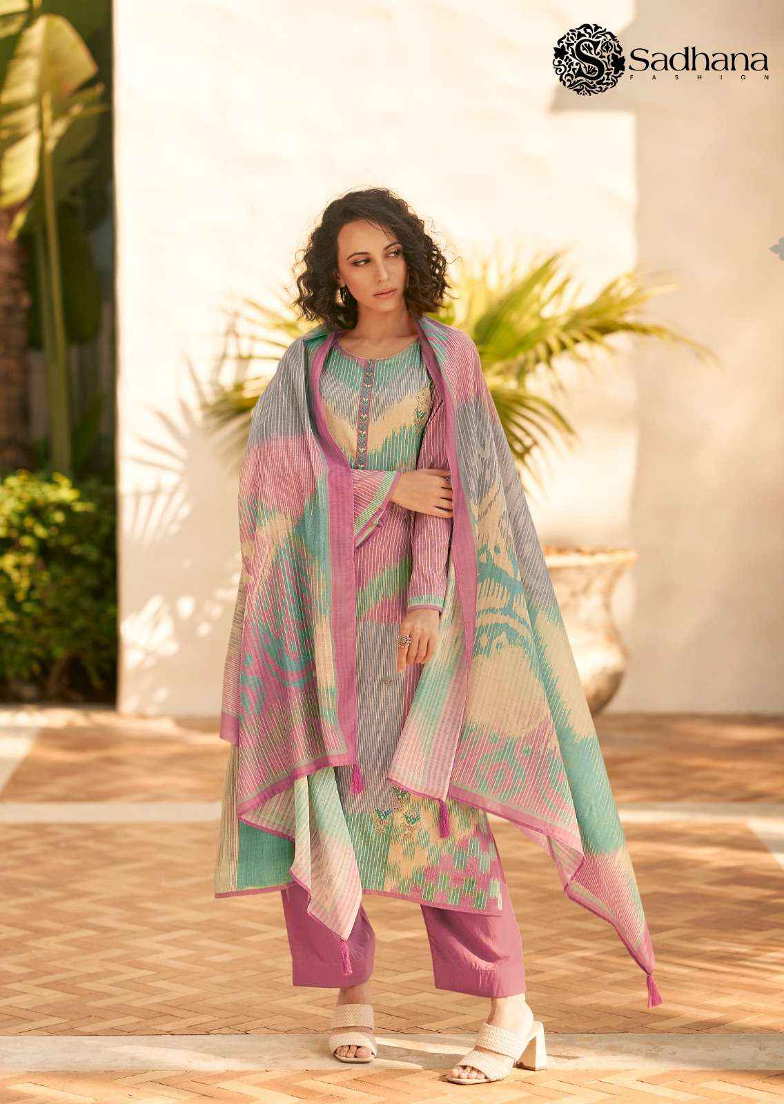 Sadhna Fashion Valencia Jam Cotton Dress Maerial 6 pcs Catalogue