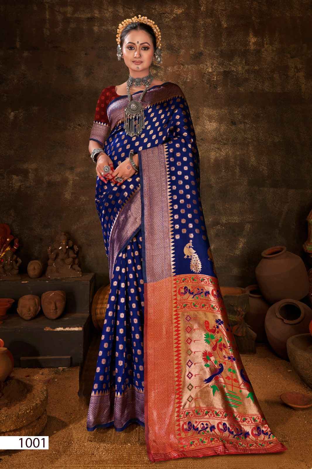 Saroj Morni Silk Vol 1 Soft Silk Saree 5 pcs Catalogue