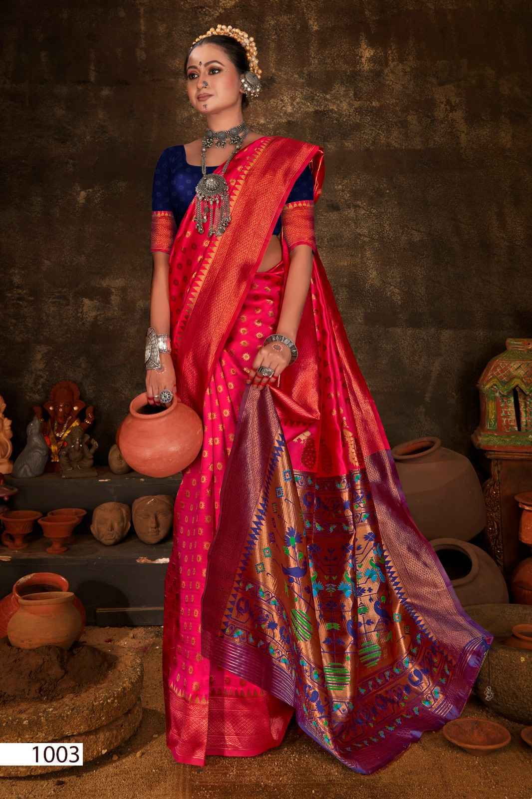 Saroj Morni Silk Vol 1 Soft Silk Saree 5 pcs Catalogue