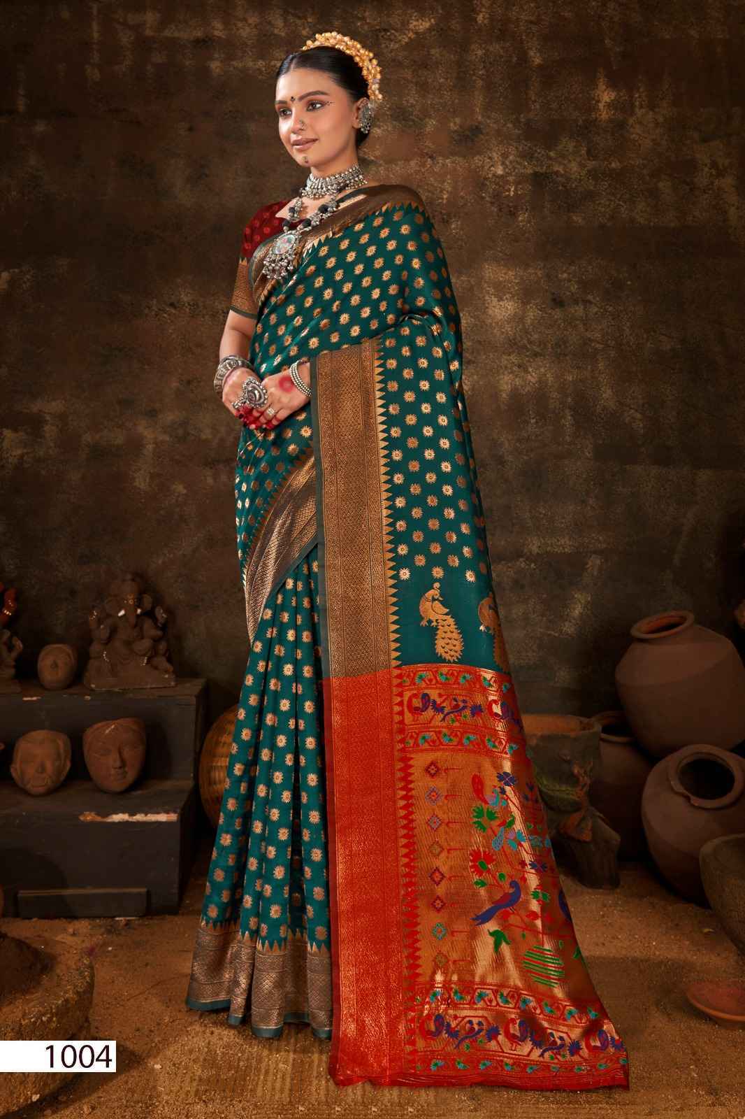 Saroj Morni Silk Vol 1 Soft Silk Saree 5 pcs Catalogue