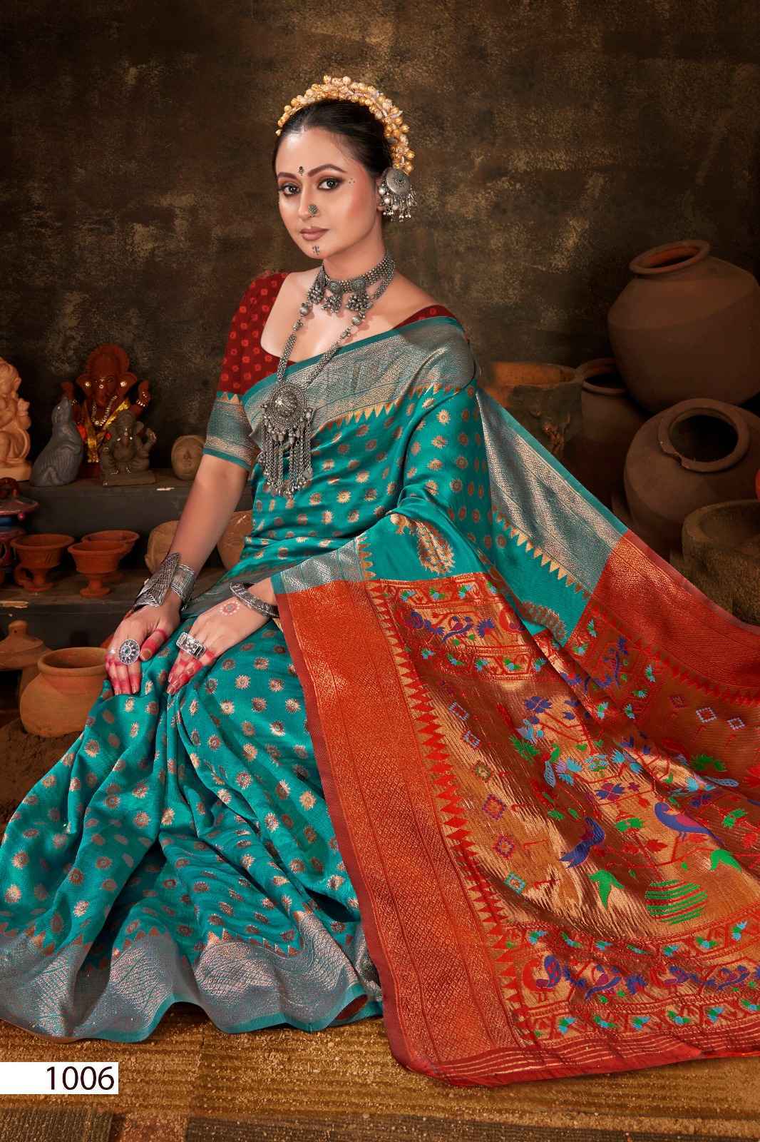 Saroj Morni Silk Vol 1 Soft Silk Saree 5 pcs Catalogue