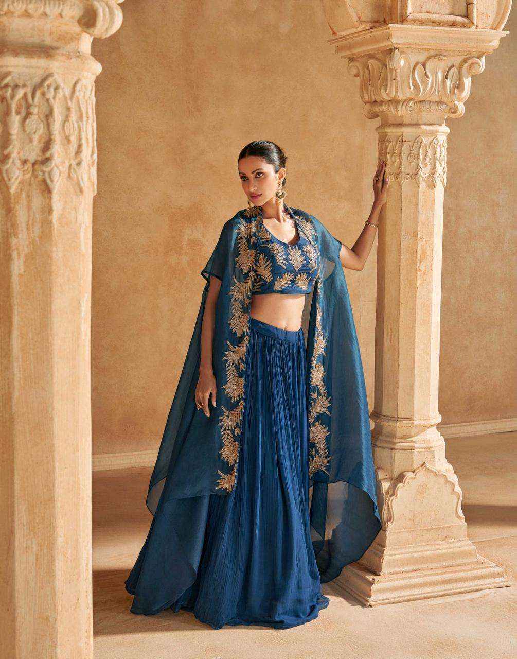 Sayuri Designer Kalki Readymade Chinone Silk Dress 3 pcs Catalogue