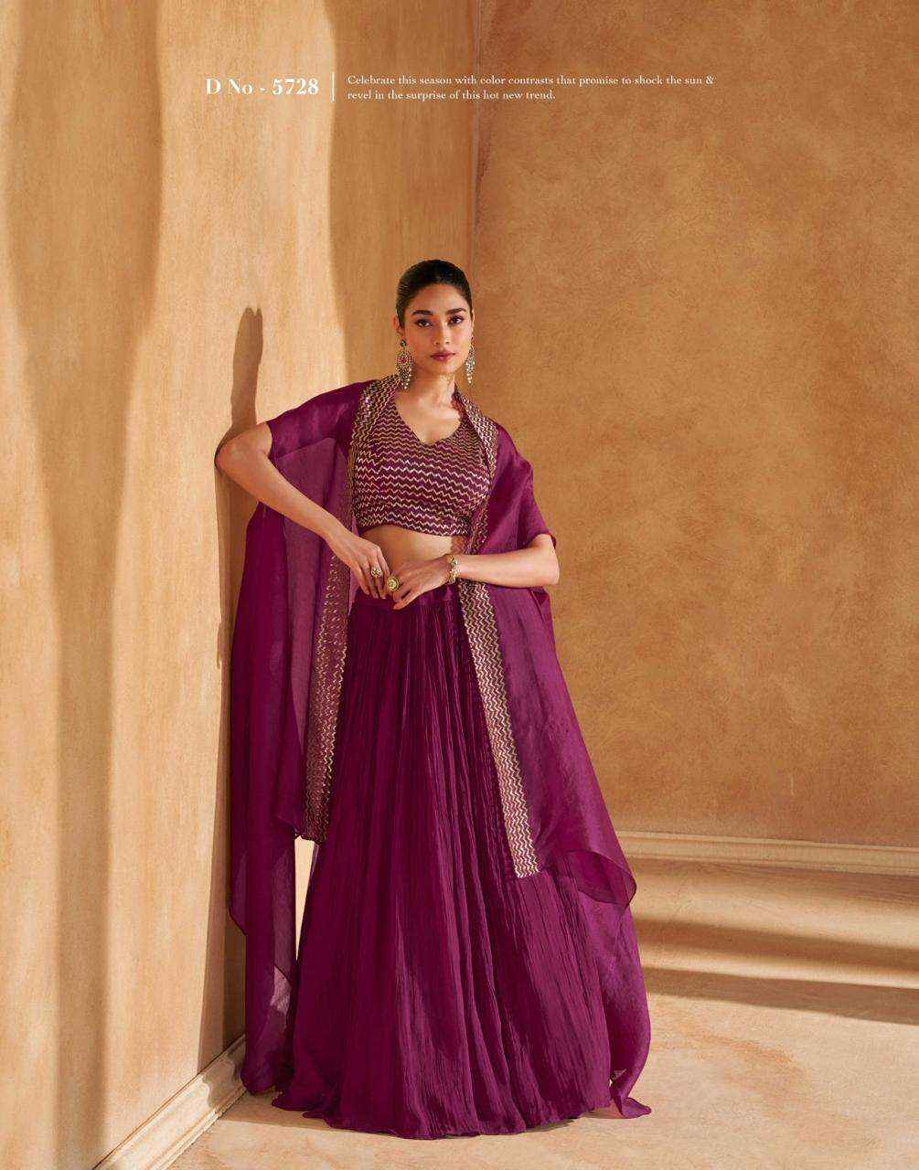 Sayuri Designer Kalki Readymade Chinone Silk Dress 3 pcs Catalogue