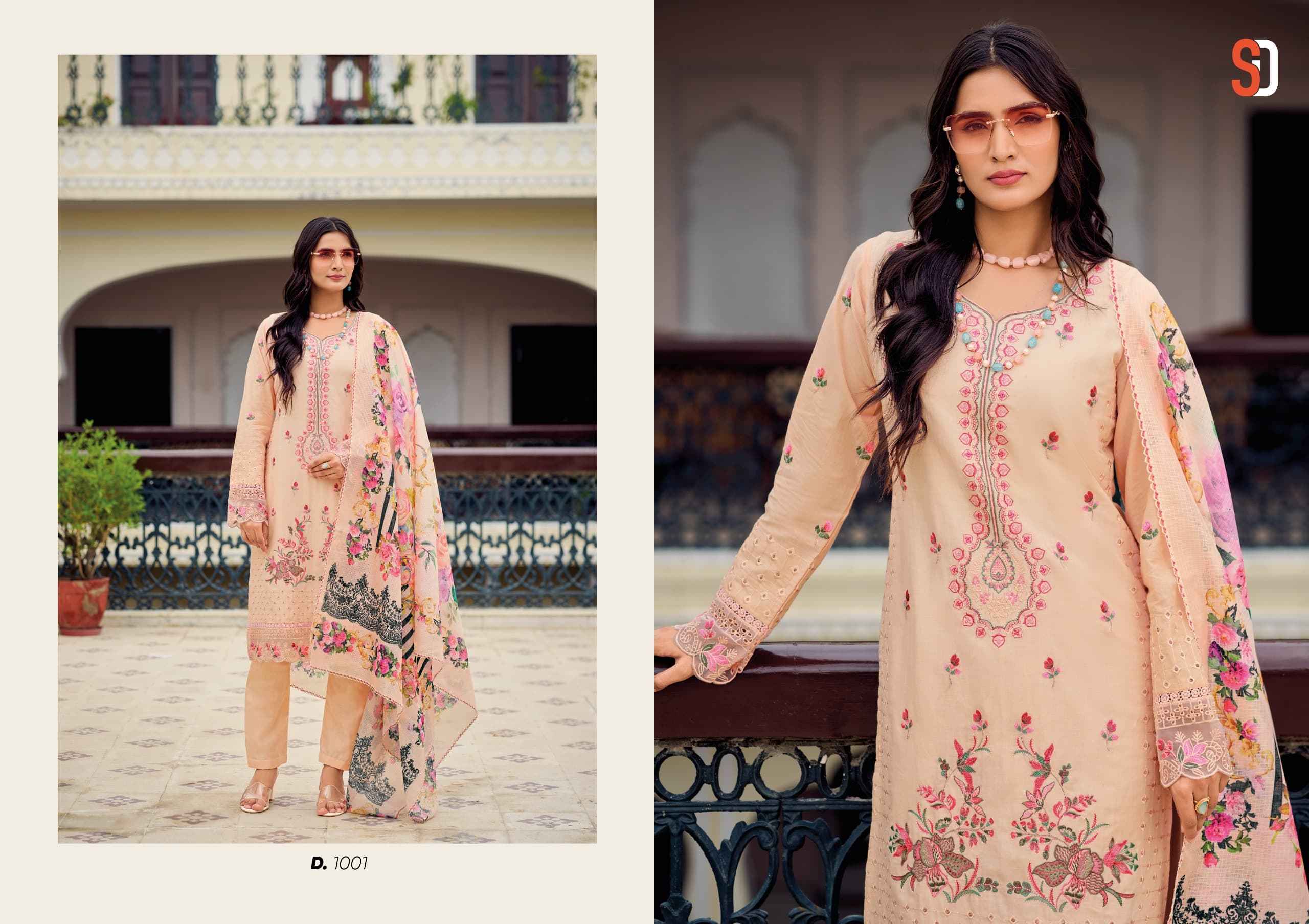 Shraddha Designer Mariya Cotton Dress Material 4 pcs Catalogue