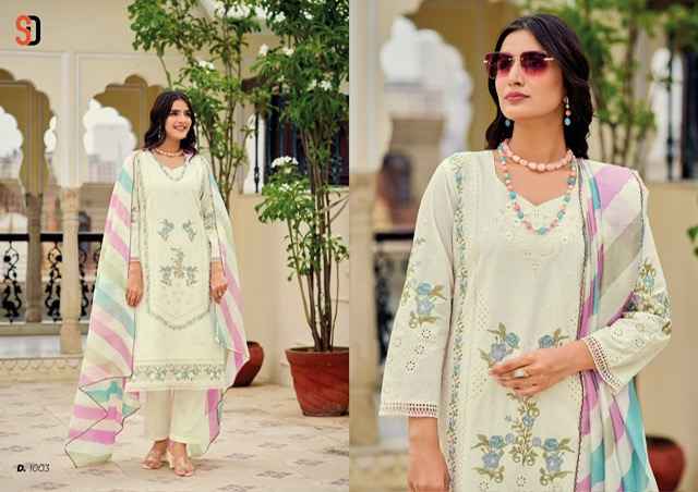 Shraddha Designer Mariya Cotton Dress Material 4 pcs Catalogue