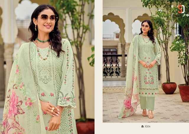 Shraddha Designer Mariya Cotton Dress Material 4 pcs Catalogue