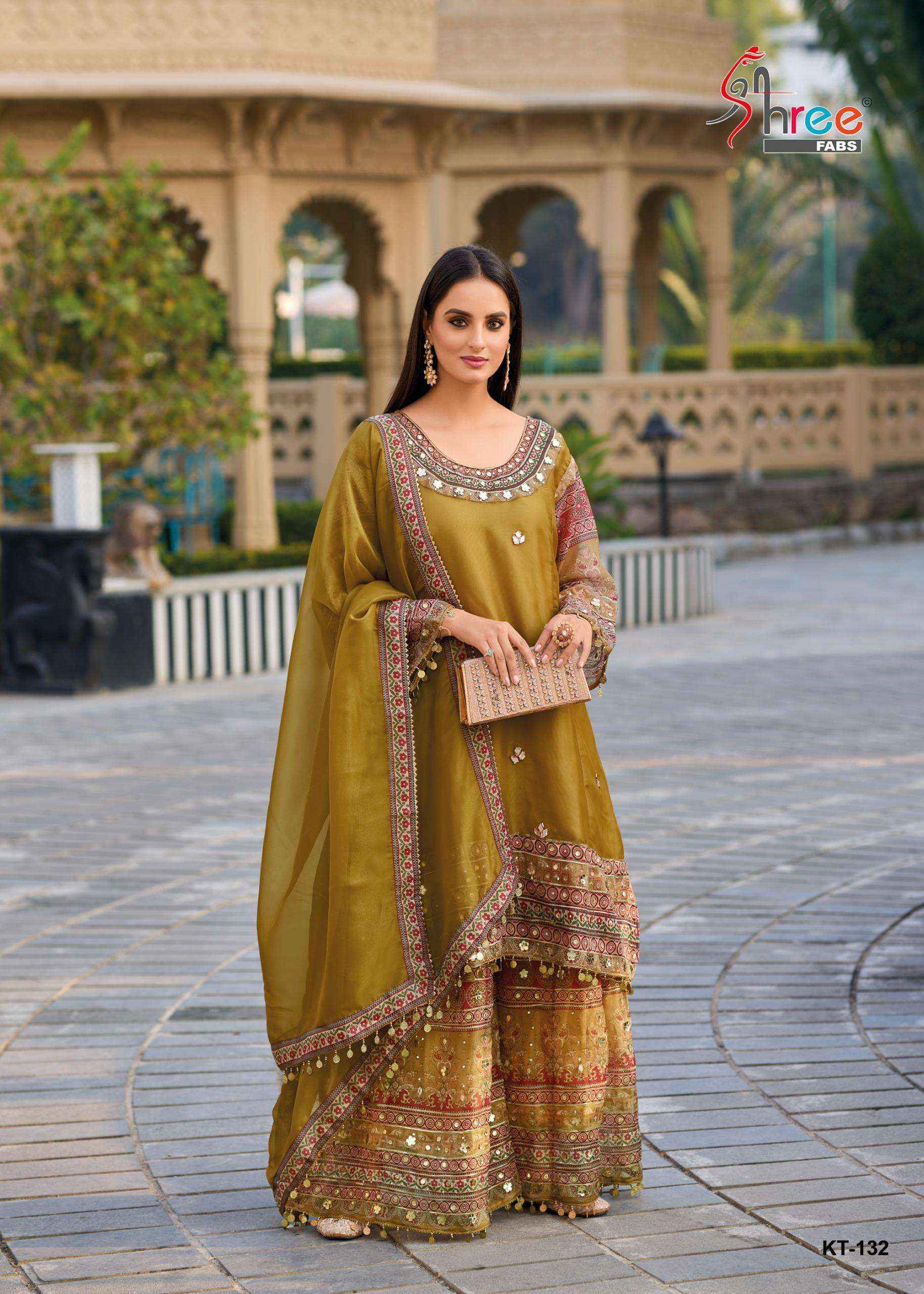 Shree Fabs Kt 132 Readymade Viscouse Dress 4 pcs Catalogue