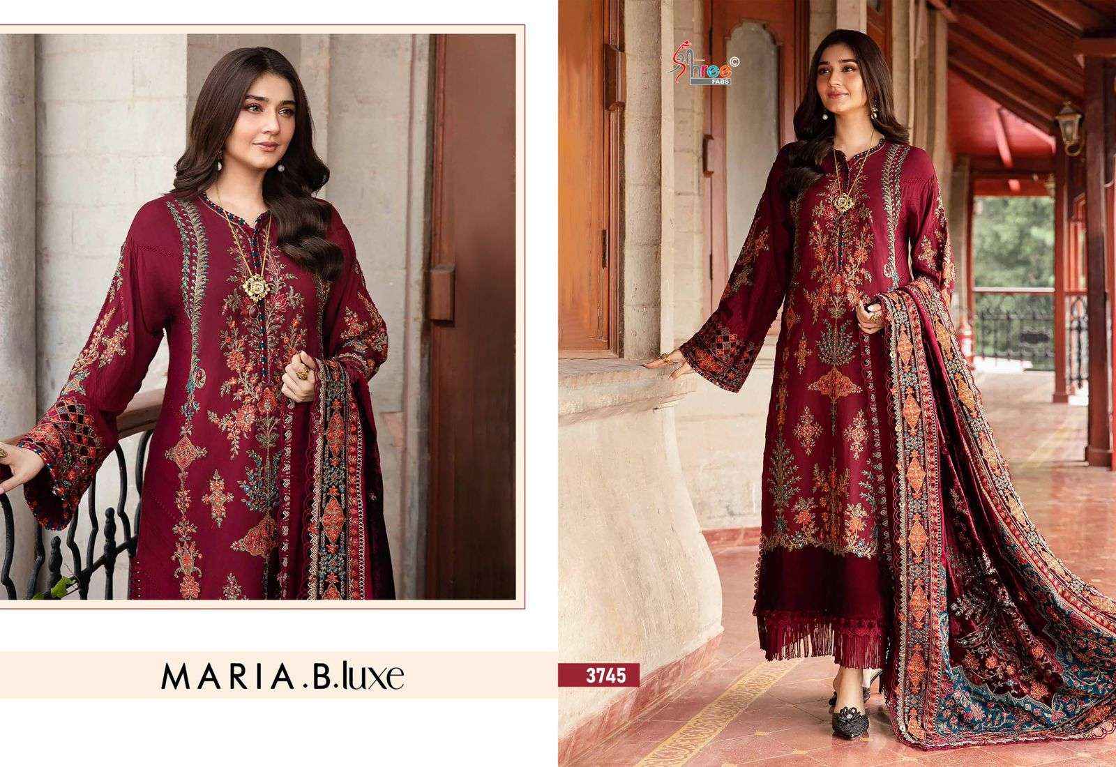 Shree Fabs Maria B Luxe Viscouse Rayon Dress Material 3 pcs Catalogue
