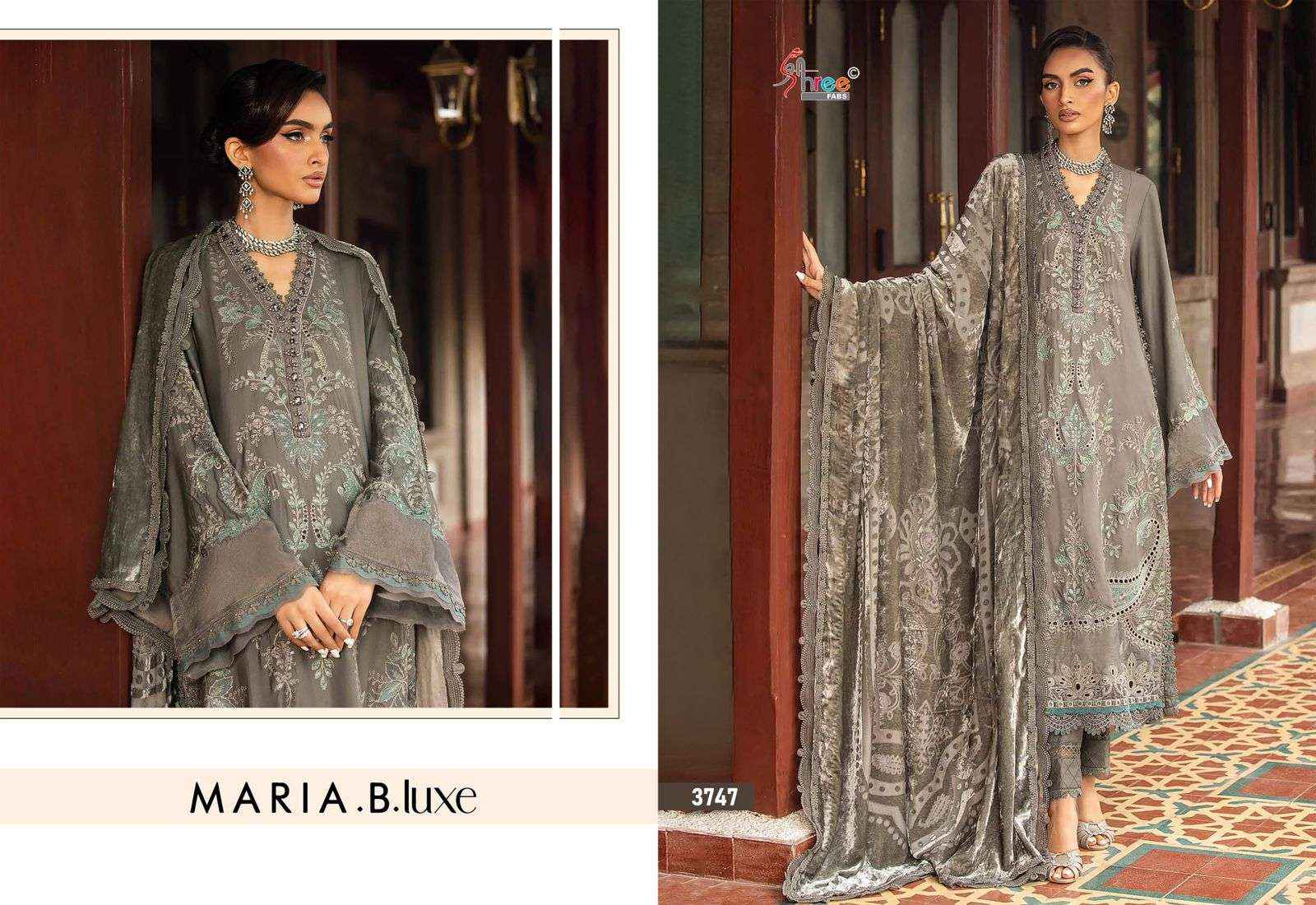 Shree Fabs Maria B Luxe Viscouse Rayon Dress Material 3 pcs Catalogue