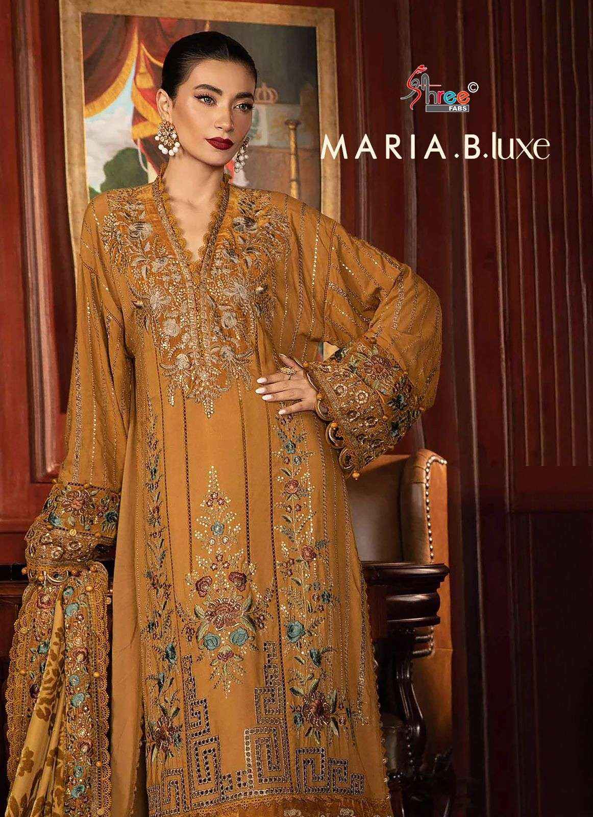 Shree Fabs Maria B Luxe Viscouse Rayon Dress Material 3 pcs Catalogue