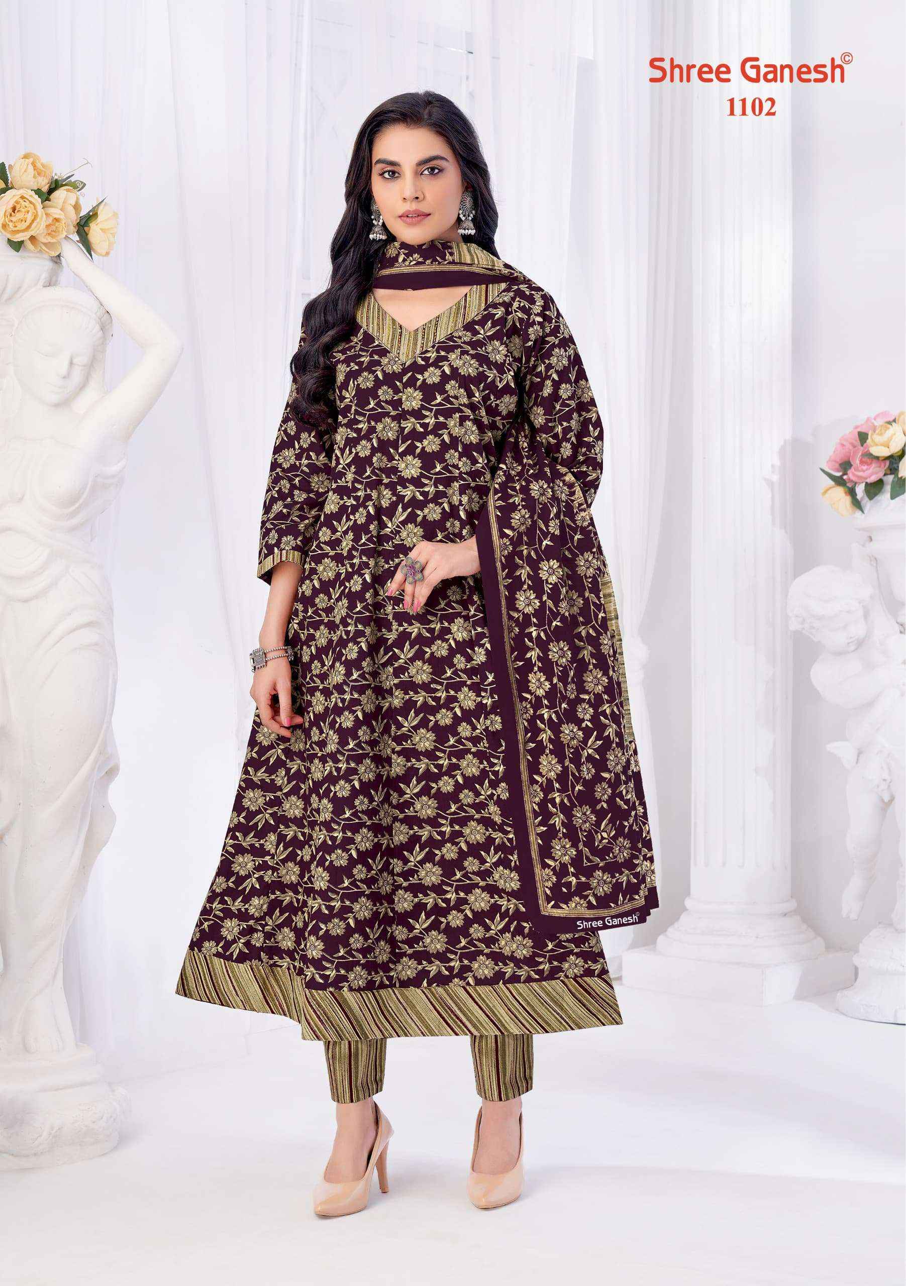 Shree Ganesh Zeenat Vol 1 Cotton Kurti Combo 9 pcs Catalogue