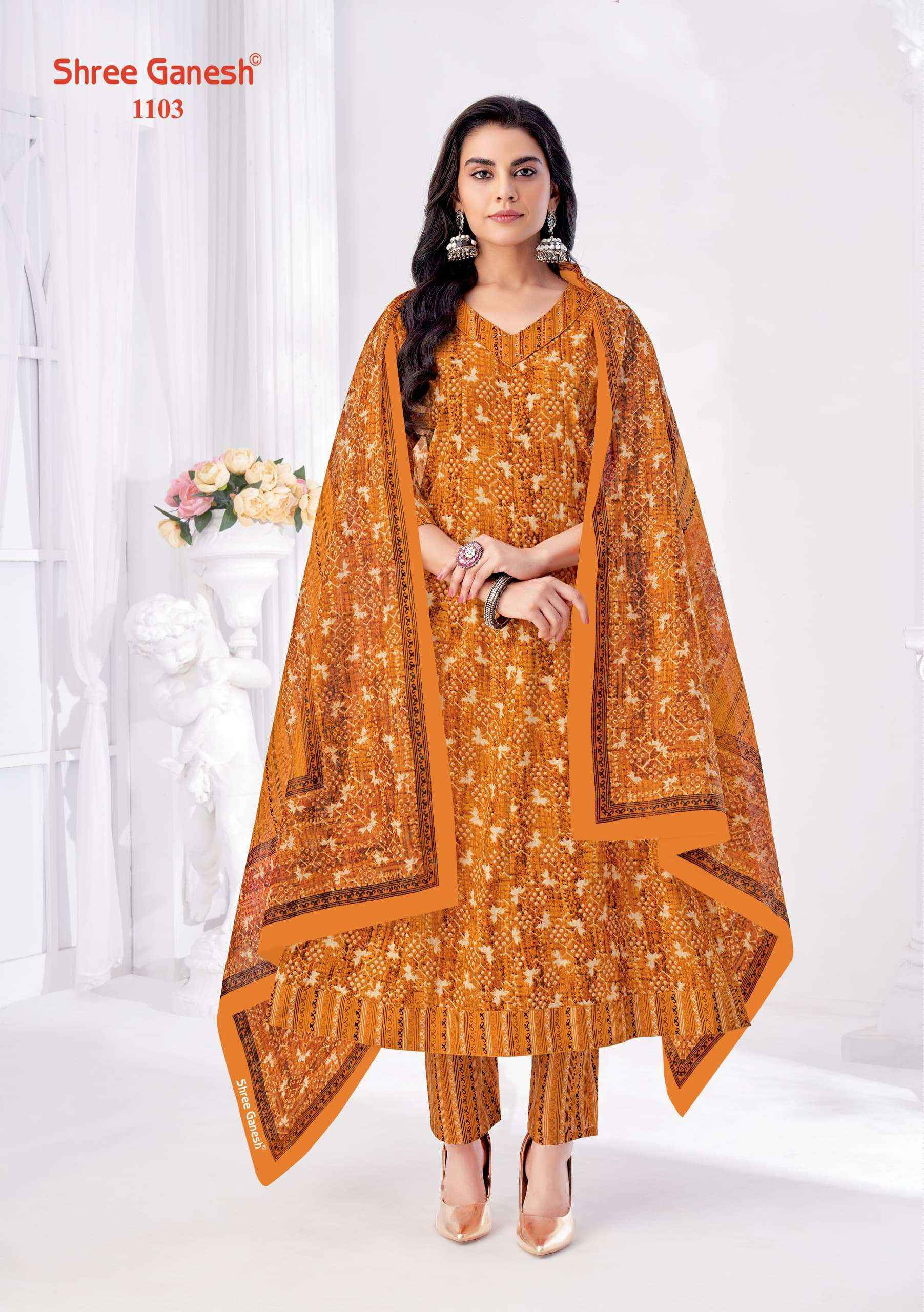 Shree Ganesh Zeenat Vol 1 Cotton Kurti Combo 9 pcs Catalogue