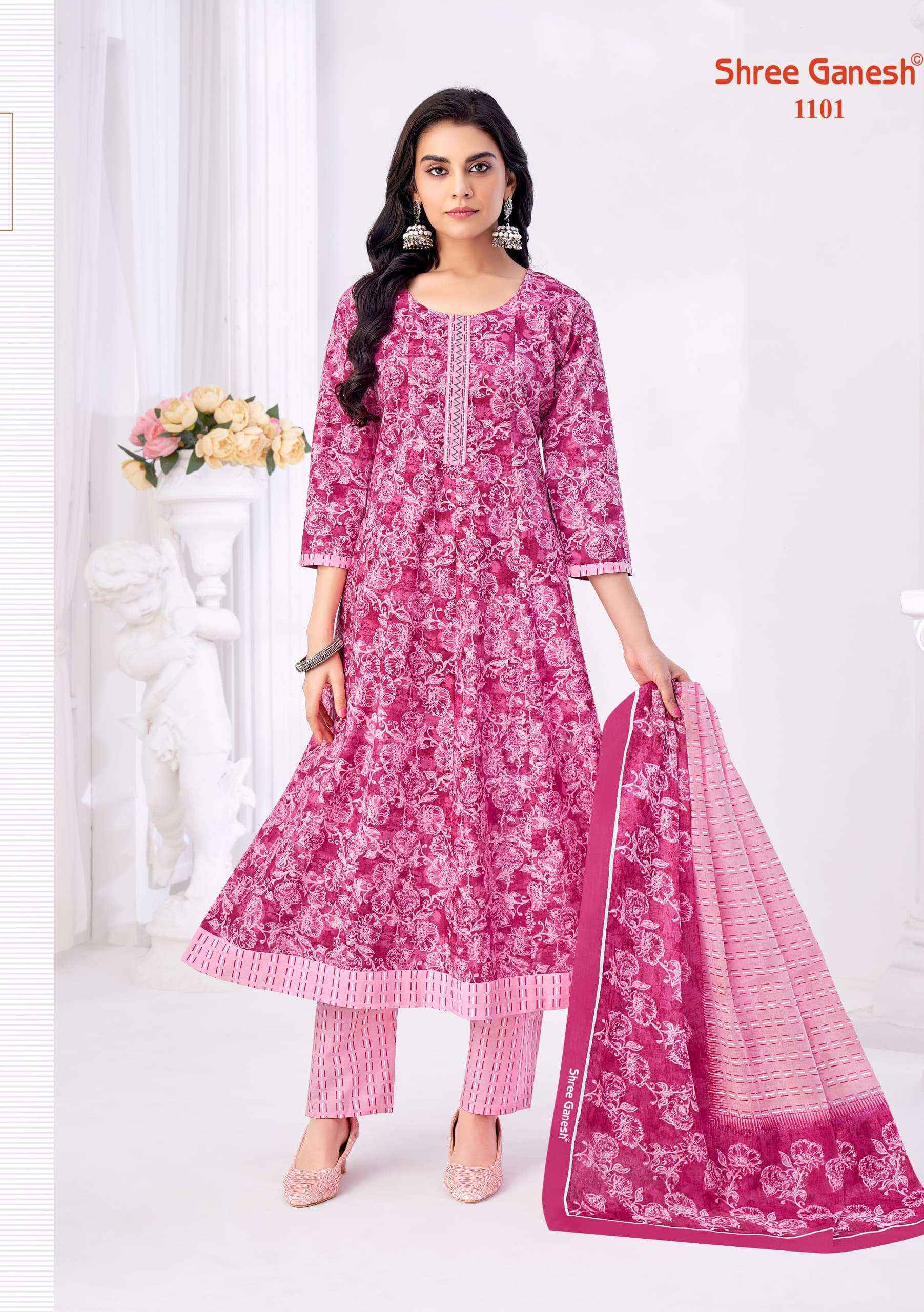 Shree Ganesh Zeenat Vol 1 Cotton Kurti Combo 9 pcs Catalogue