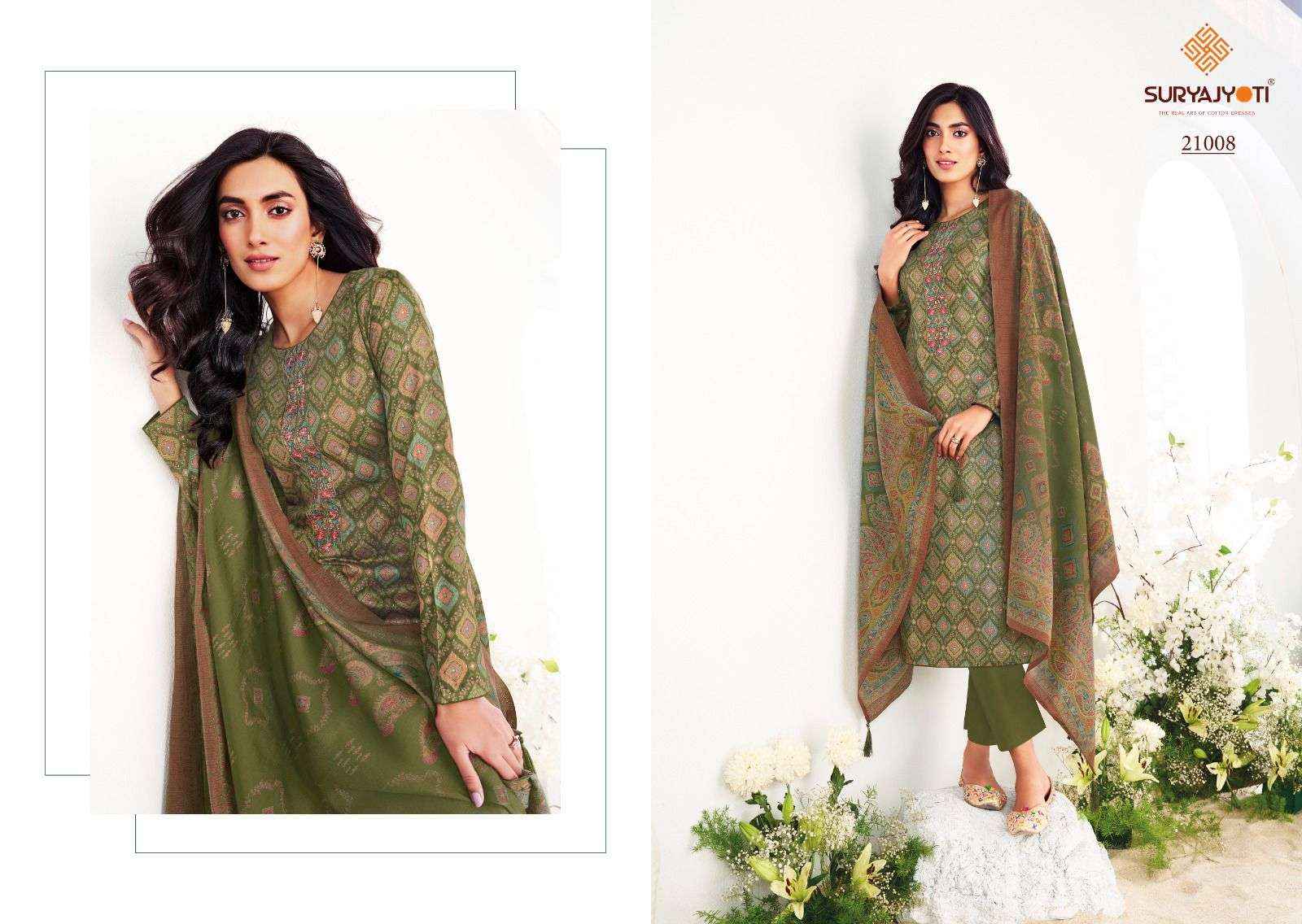 Suryajyoti Kalki Vol 21 Jam Satin Dress Material 8 Pc Catalouge