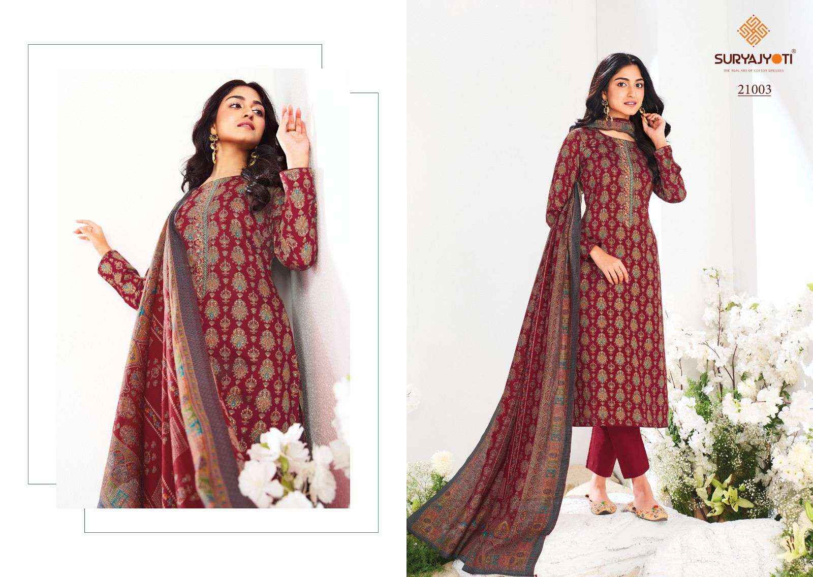 Suryajyoti Kalki Vol 21 Jam Satin Dress Material 8 Pc Catalouge